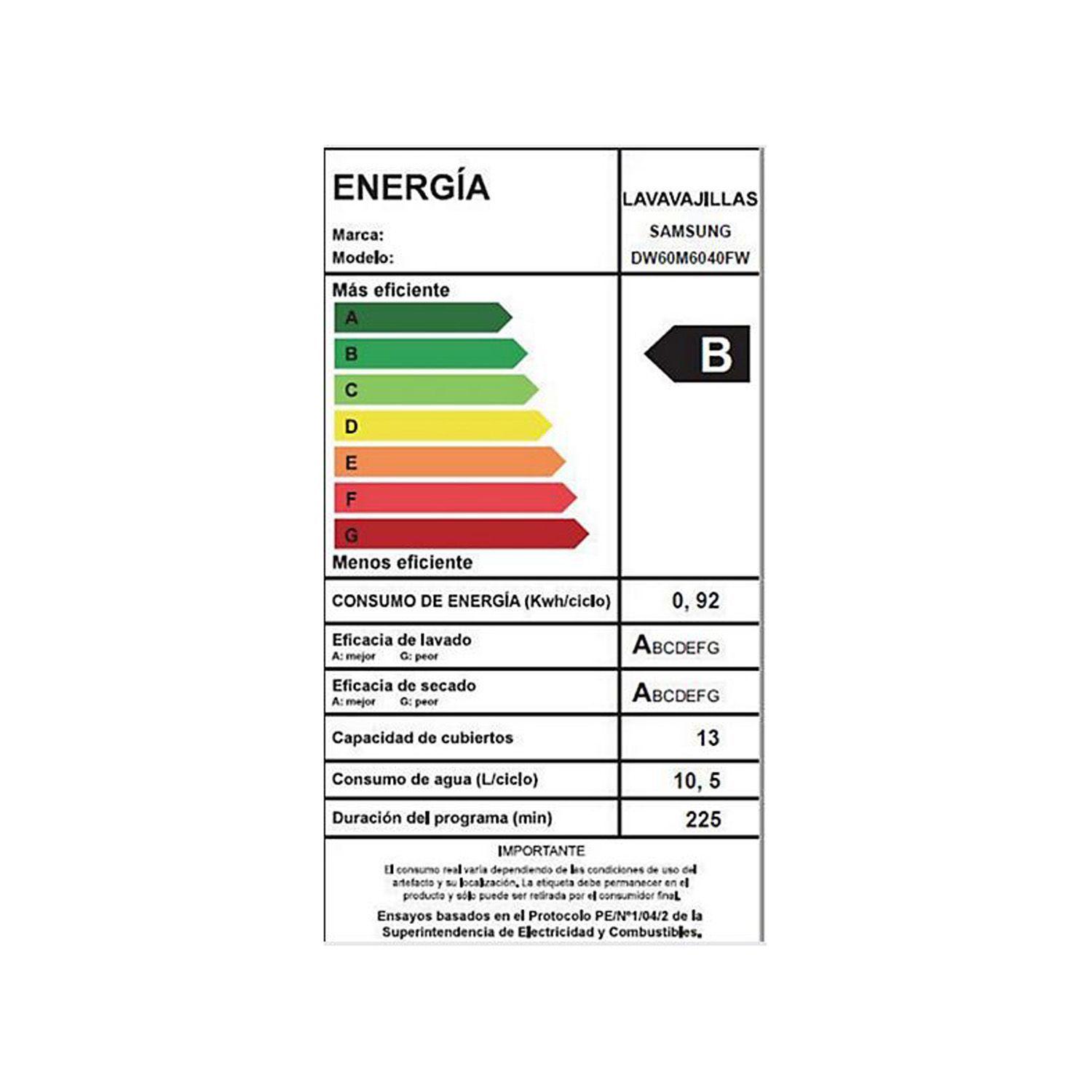 Lavavajillas 13 cubiertos Blanca con Pantalla LED-5