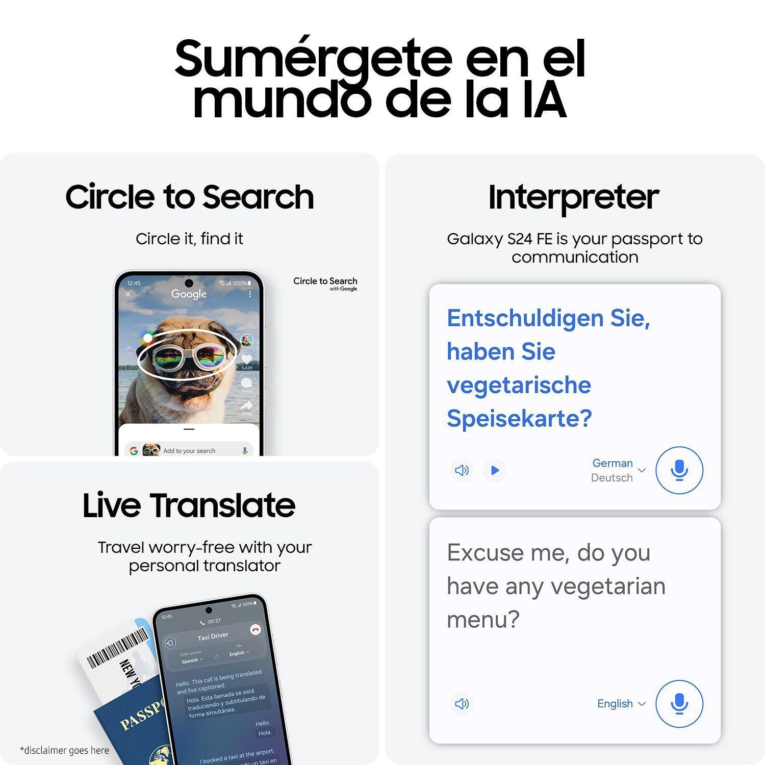 Samsung Galaxy S24 FE 256 GB Gris-2