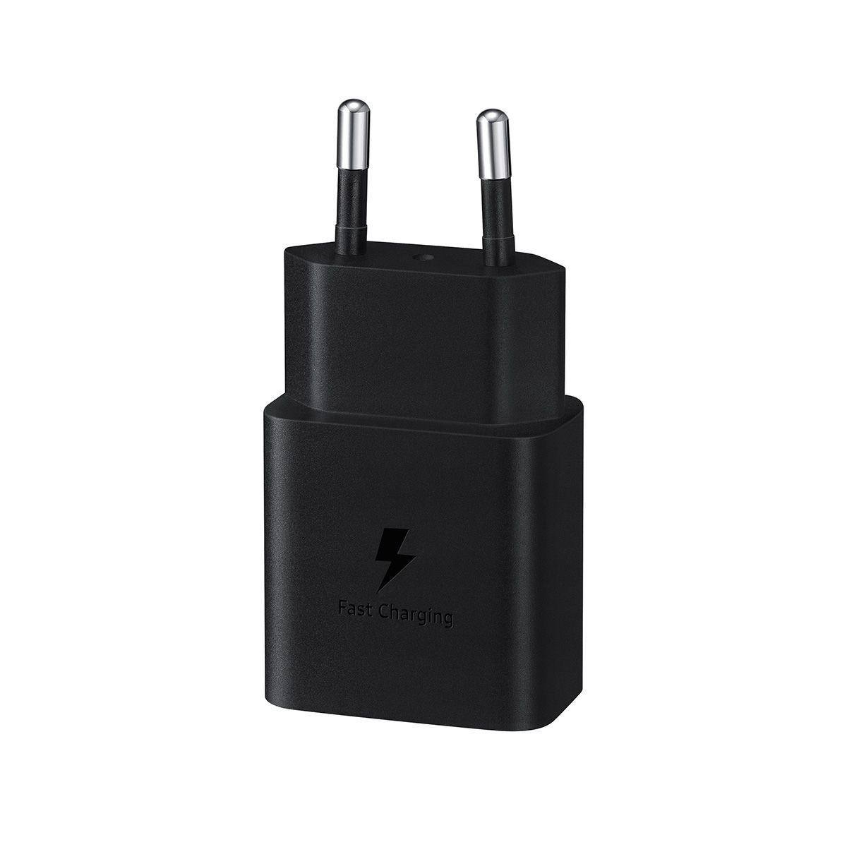 Samsung Adaptador de carga rápida USB-C (15W) sin cable Negro-1