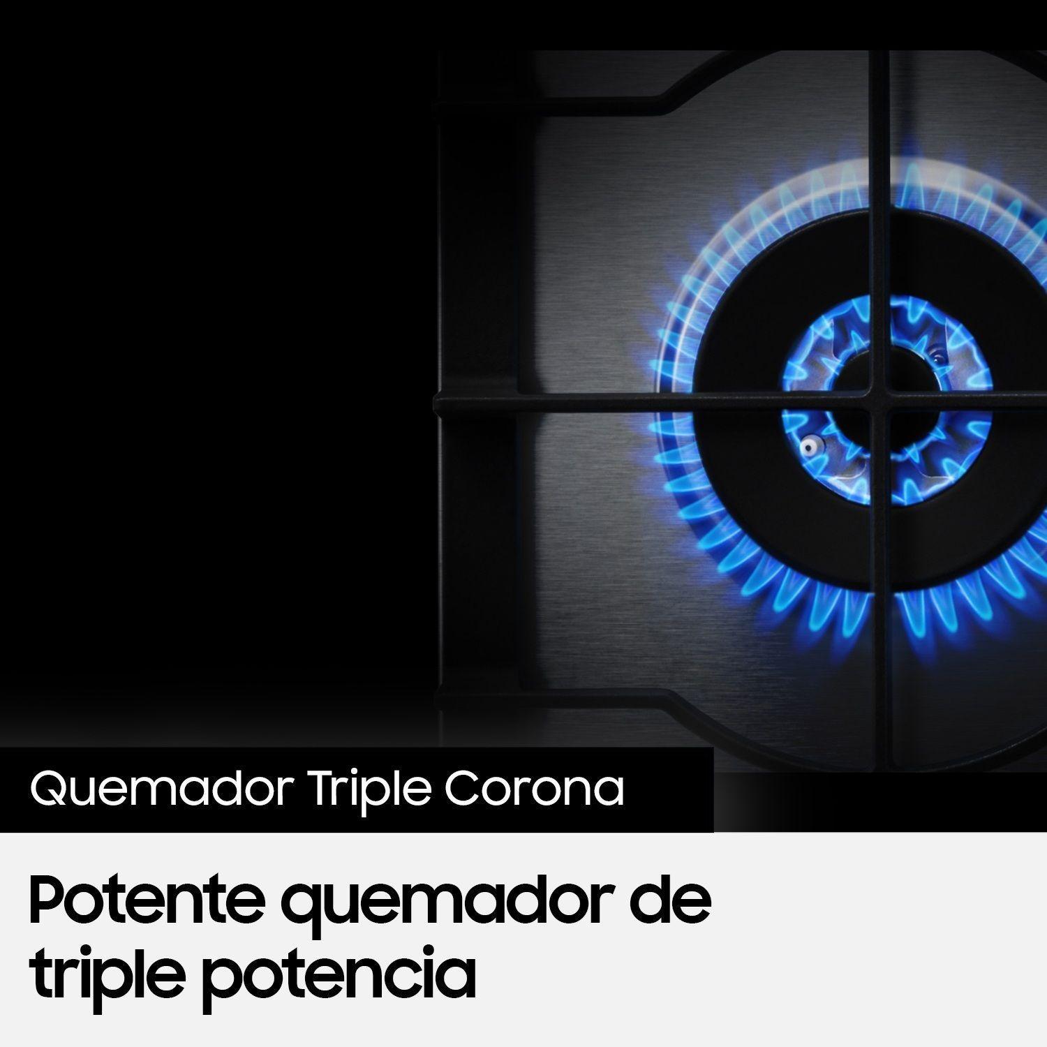 Encimera a Gas 5 quemadores Gris-3