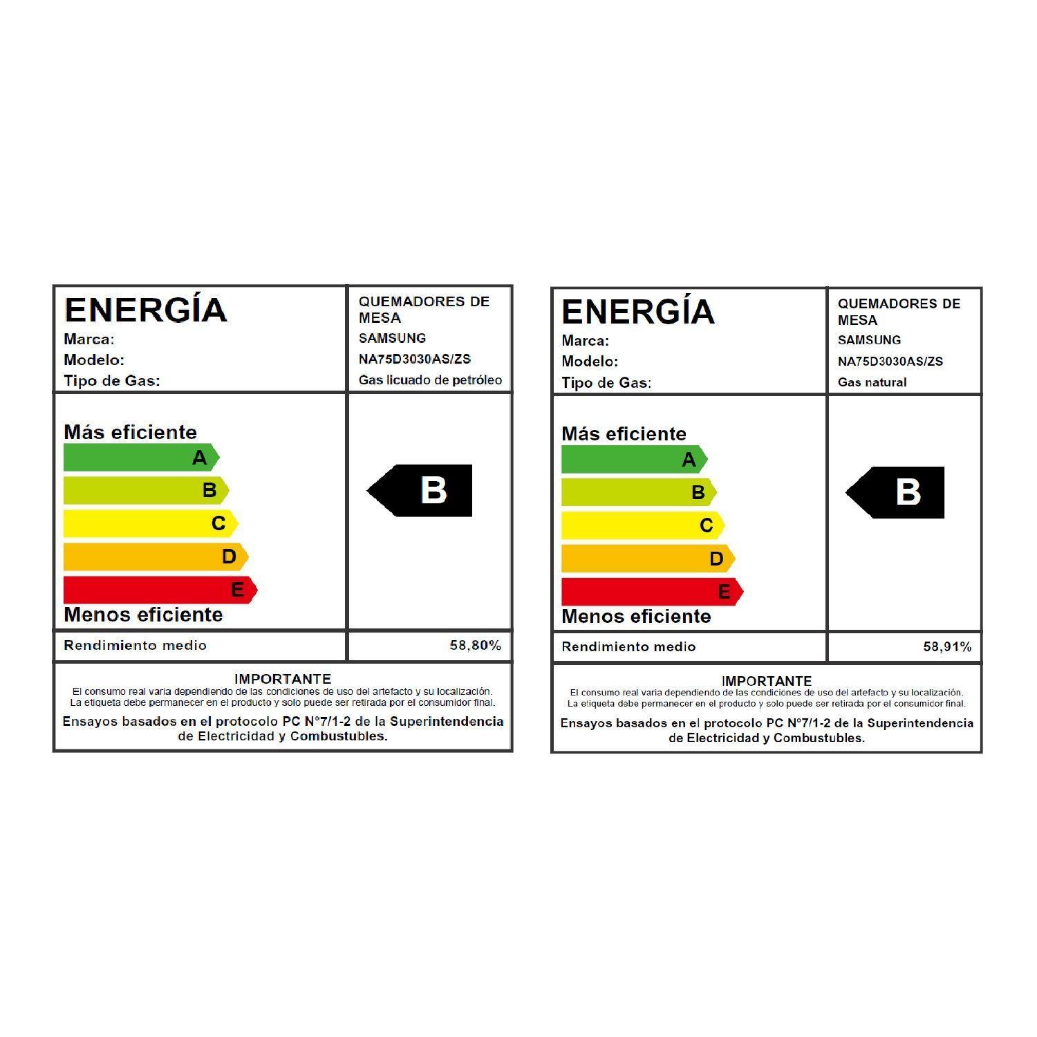 Encimera a Gas 5 quemadores Gris-6