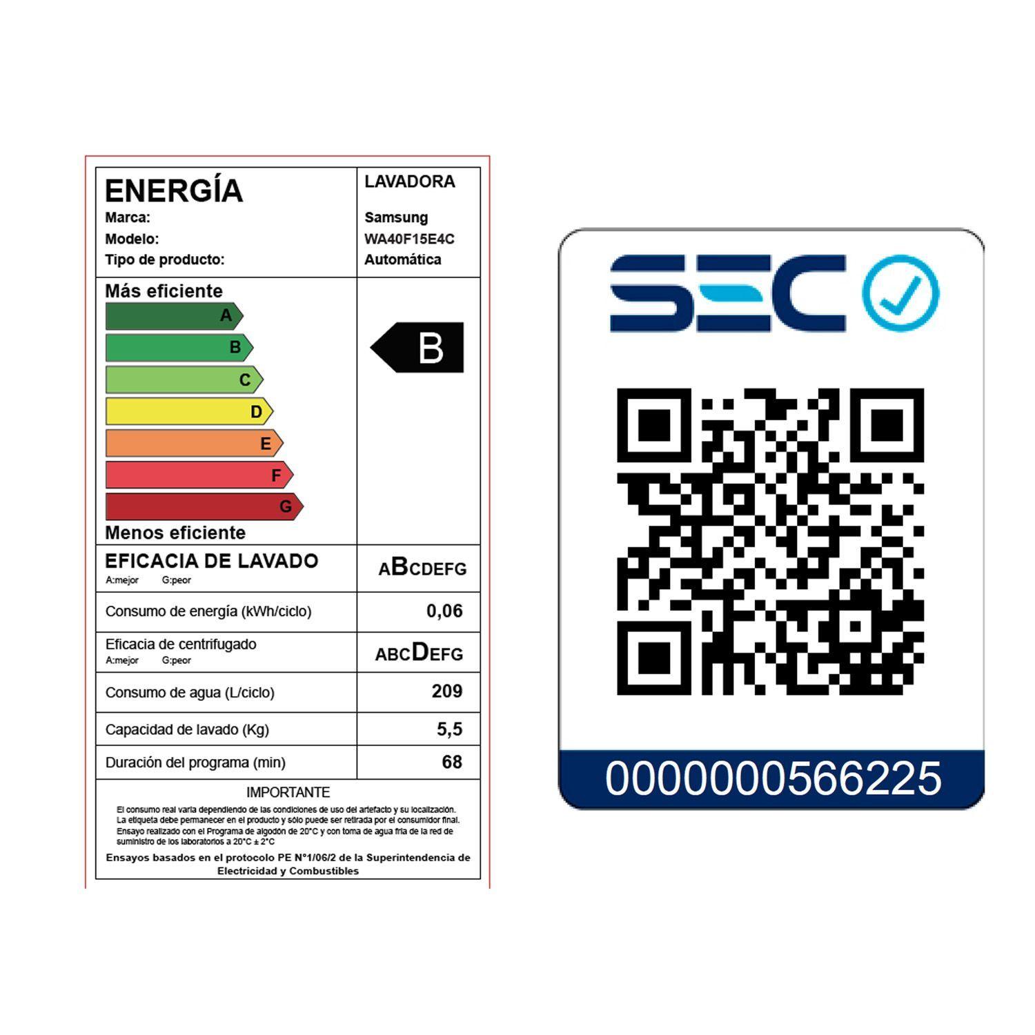 Lavadora carga superior 15Kg Eco Bubble™ Grafito 2026-7