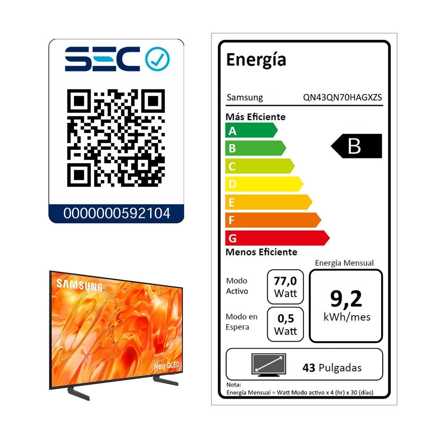43" Neo QLED QN70H 4K Vision AI Smart TV (2026)-7