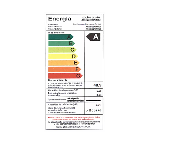 Samsung Aire acondicionado Split  Inverter Wi-Fi Frio e Calor 18000 BTU-5