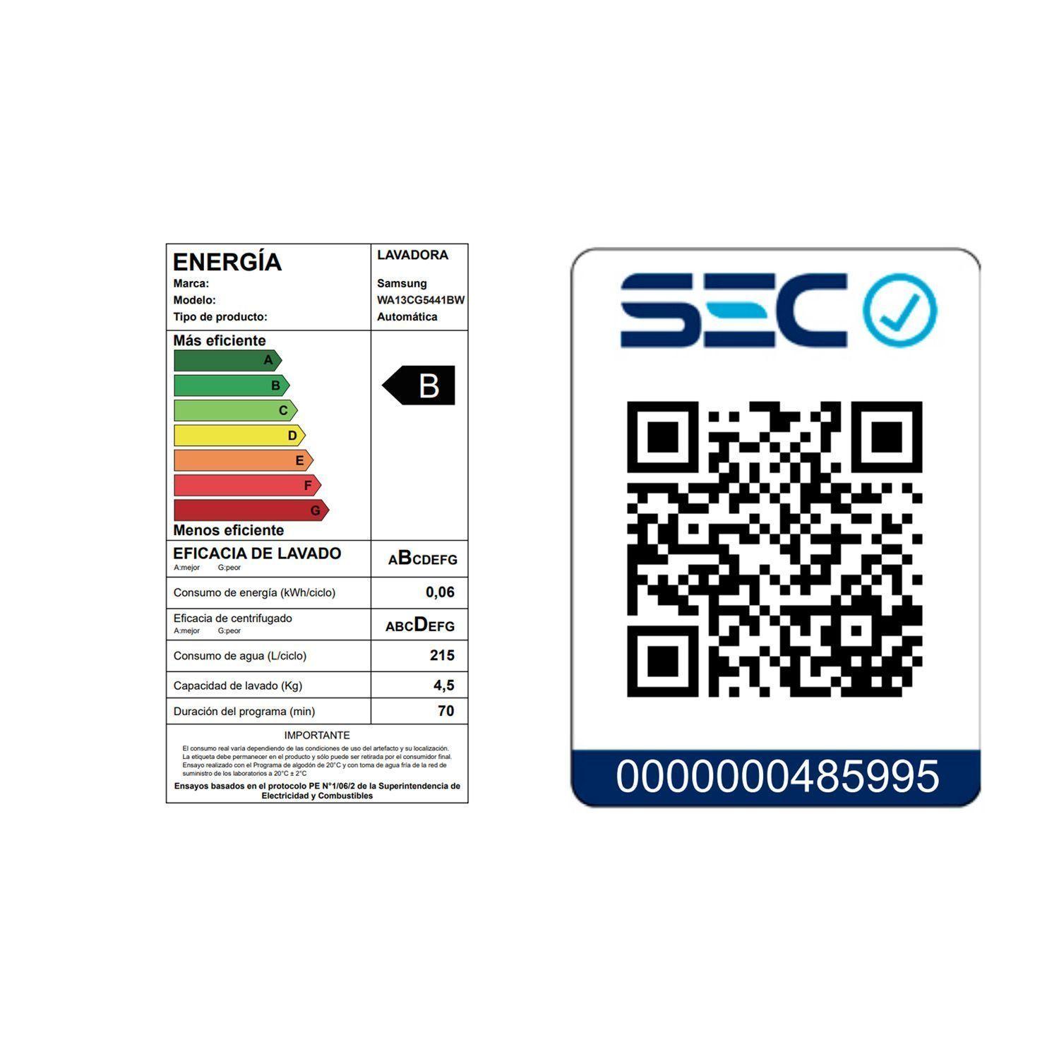 Lavadora de carga superior 13Kg con Eco Bubble™ Blanca-6