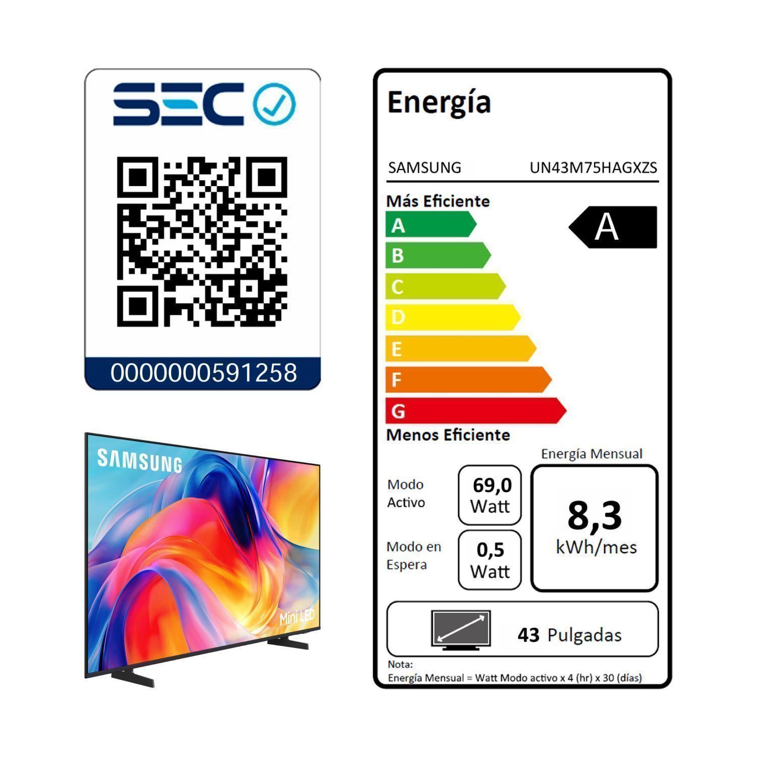 43" Mini LED M75H 4K Samsung Vision AI Smart TV (2026)-7