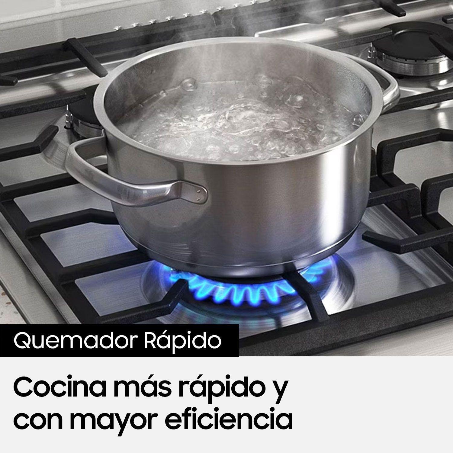 Cocina a Gas con 5 quemadores con quemador de triple potencia-5