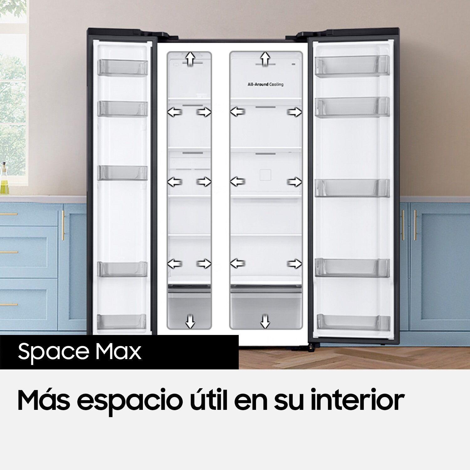 Refrigerador Side by Side 564L Gris-3