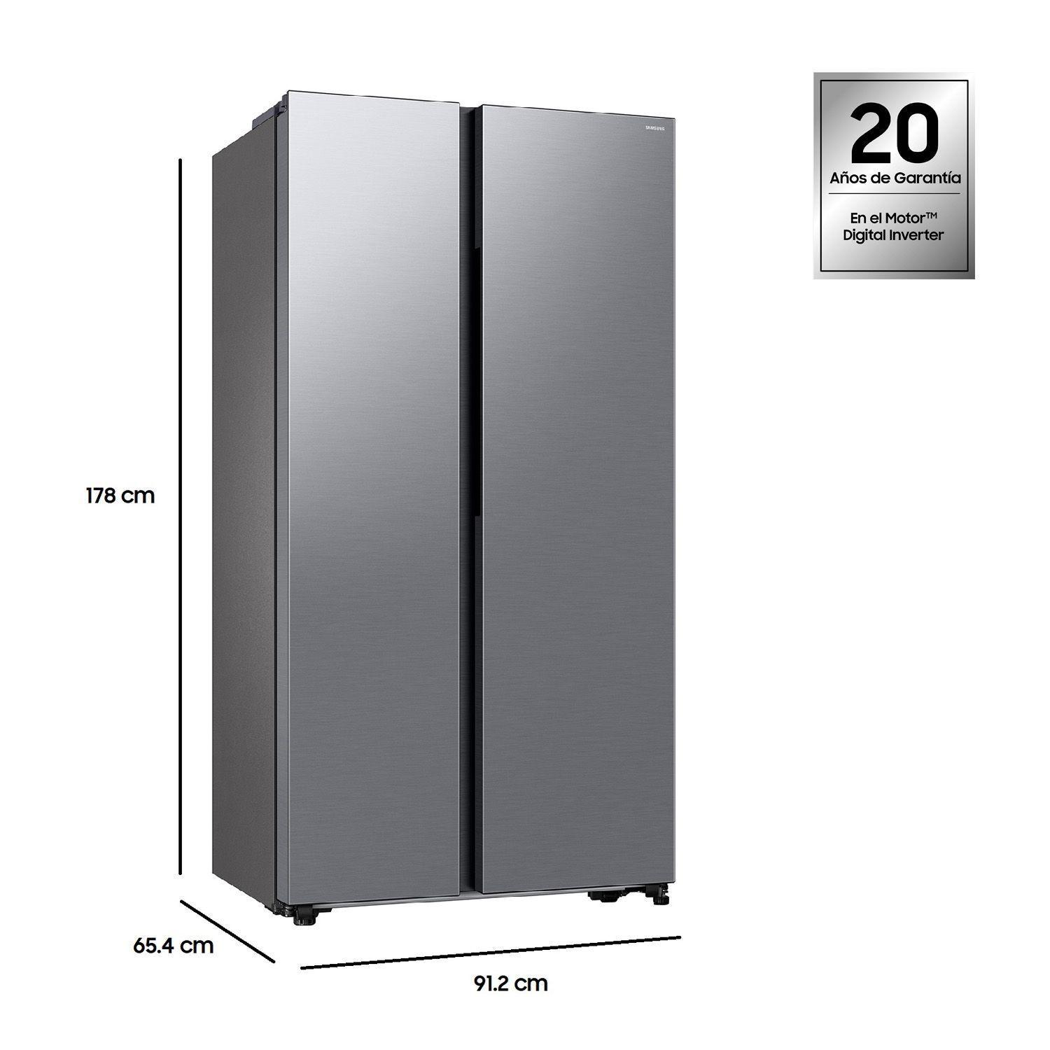 Refrigerador Side by Side 564L Gris-2