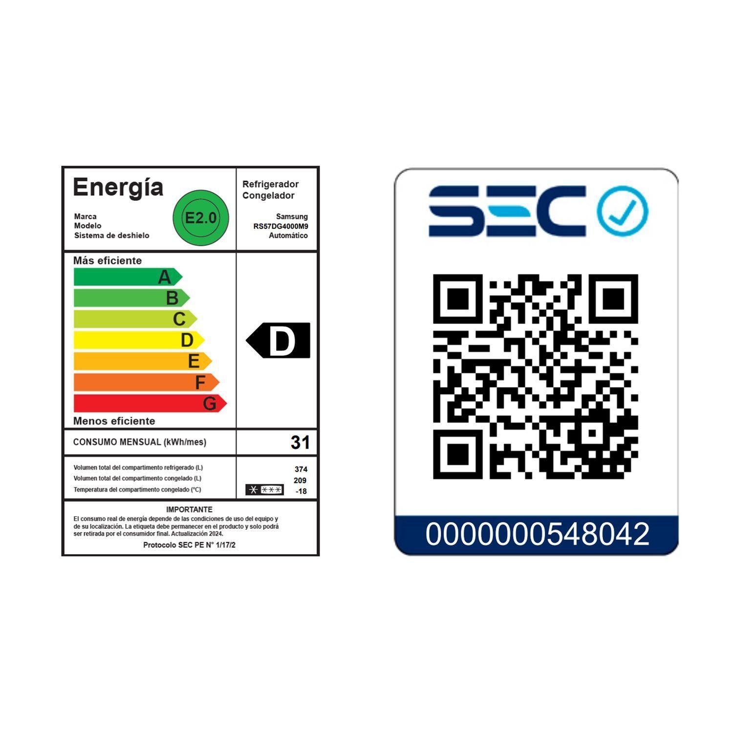 Refrigerador Side by Side 564L Gris-7