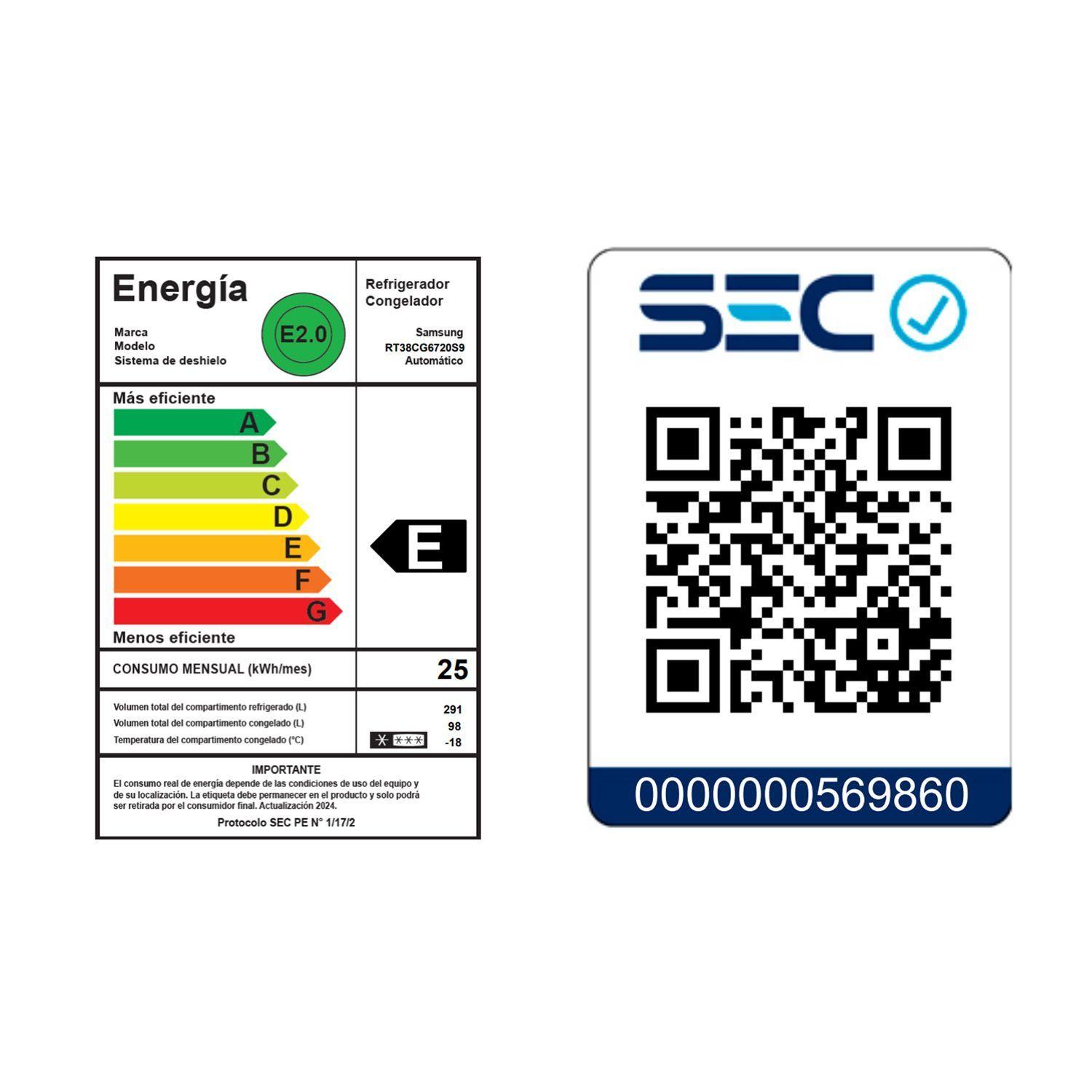 Samsung Refrigerador 384 L Top Freezer -7