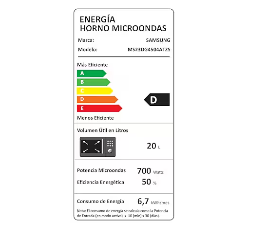 Samsung Microondas Samsung 23 Litros -4