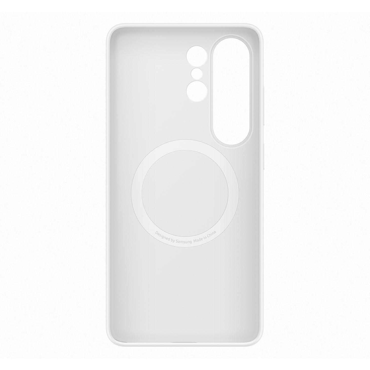 Carcasa magnética de silicona Blanca Galaxy S26 Ultra -4