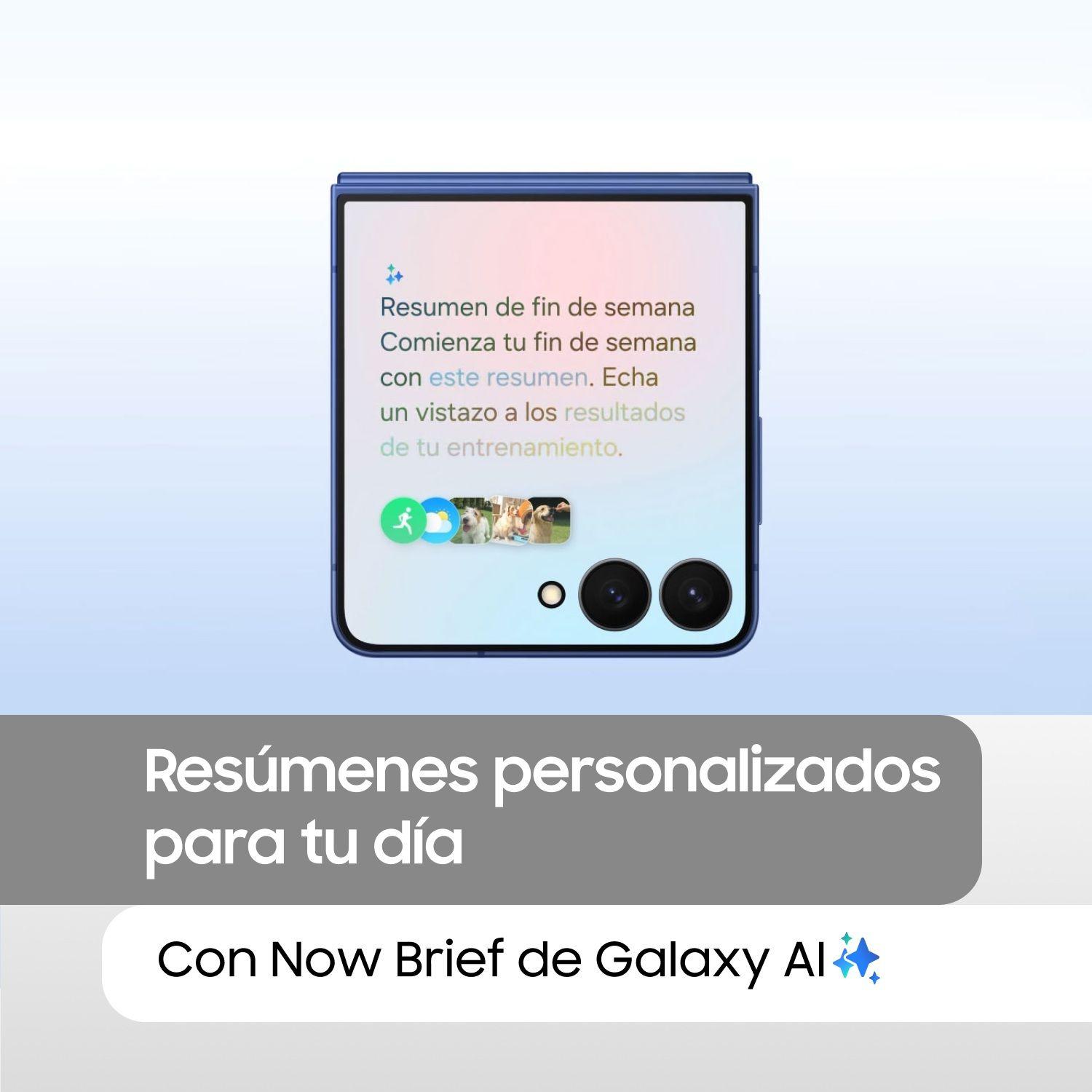 Galaxy Z Flip7 256GB Azul + Carcasa transparente Galaxy Z Flip7 con anillo-6