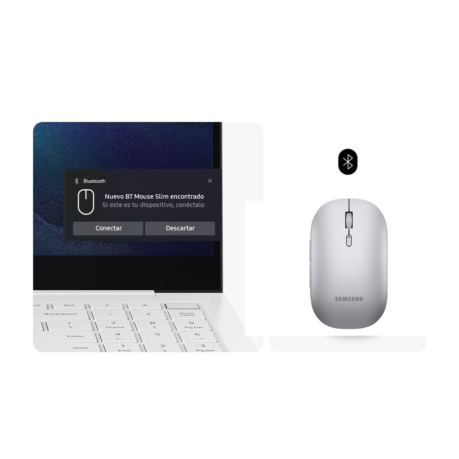 Samsung Mouse Bluetooth delgado, Plateado, M3400-4