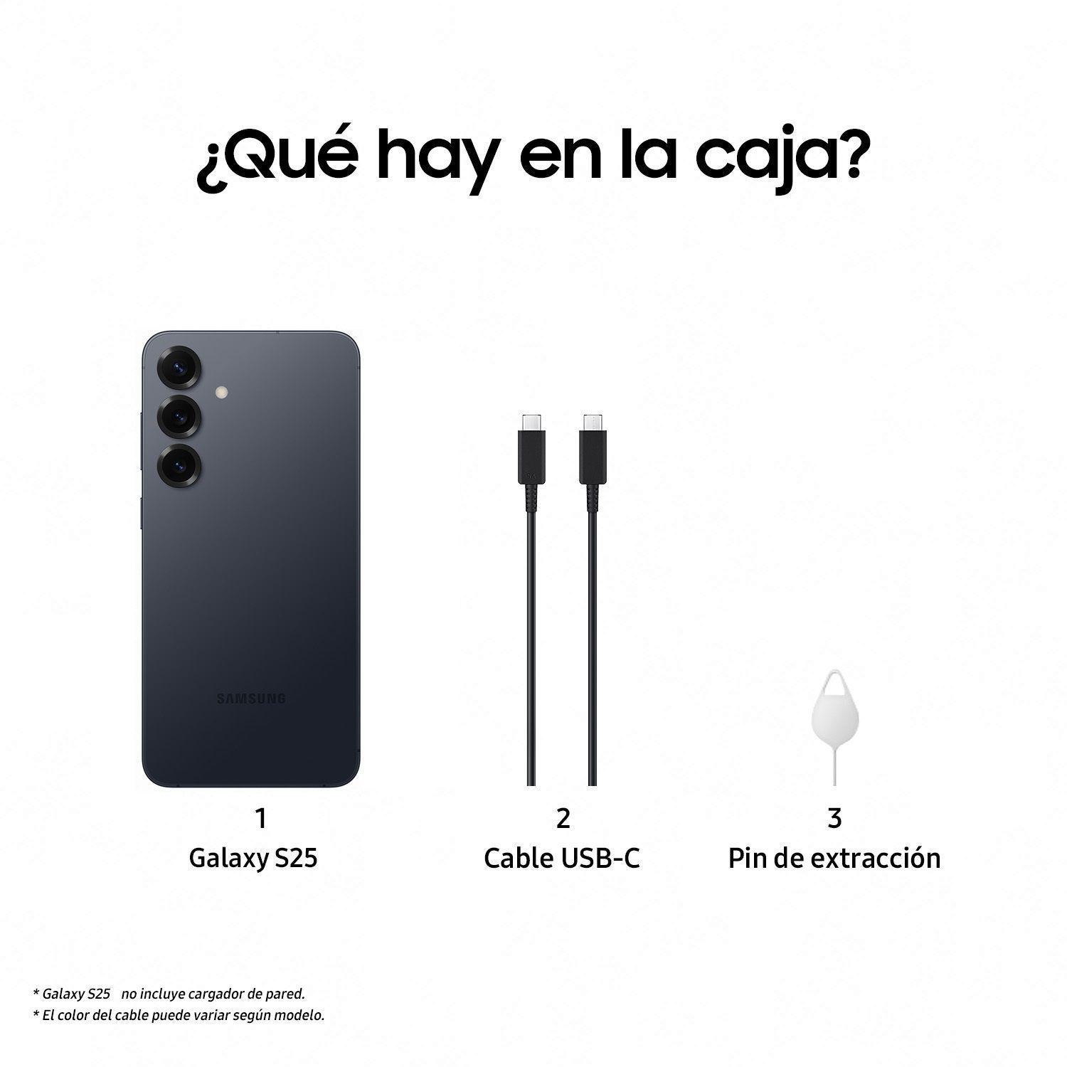 Samsung Galaxy S25 256GB Negro Azulado-5