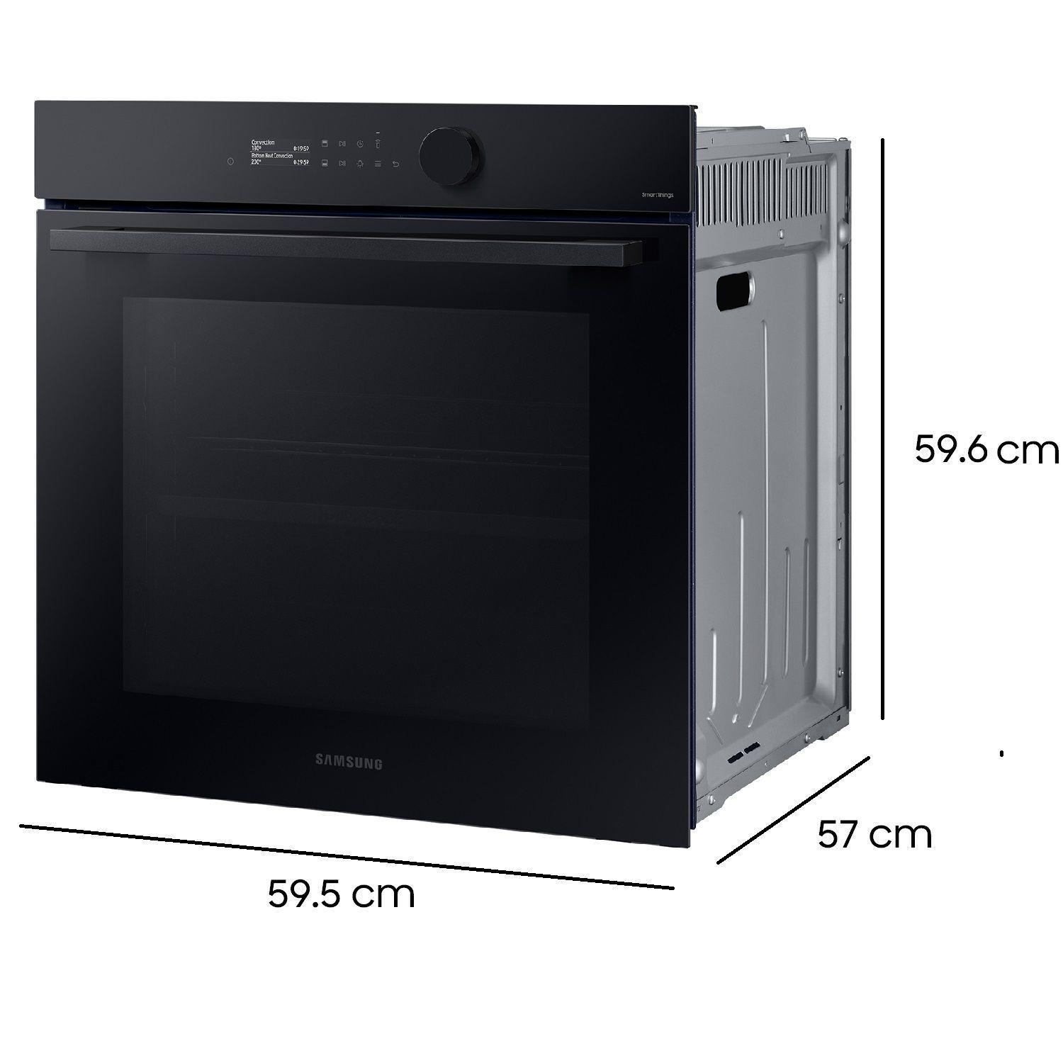 Horno Eléctrico Built In BESPOKE Dual Cook y Air Fry con conexión Wi-Fi 76L color negro-2