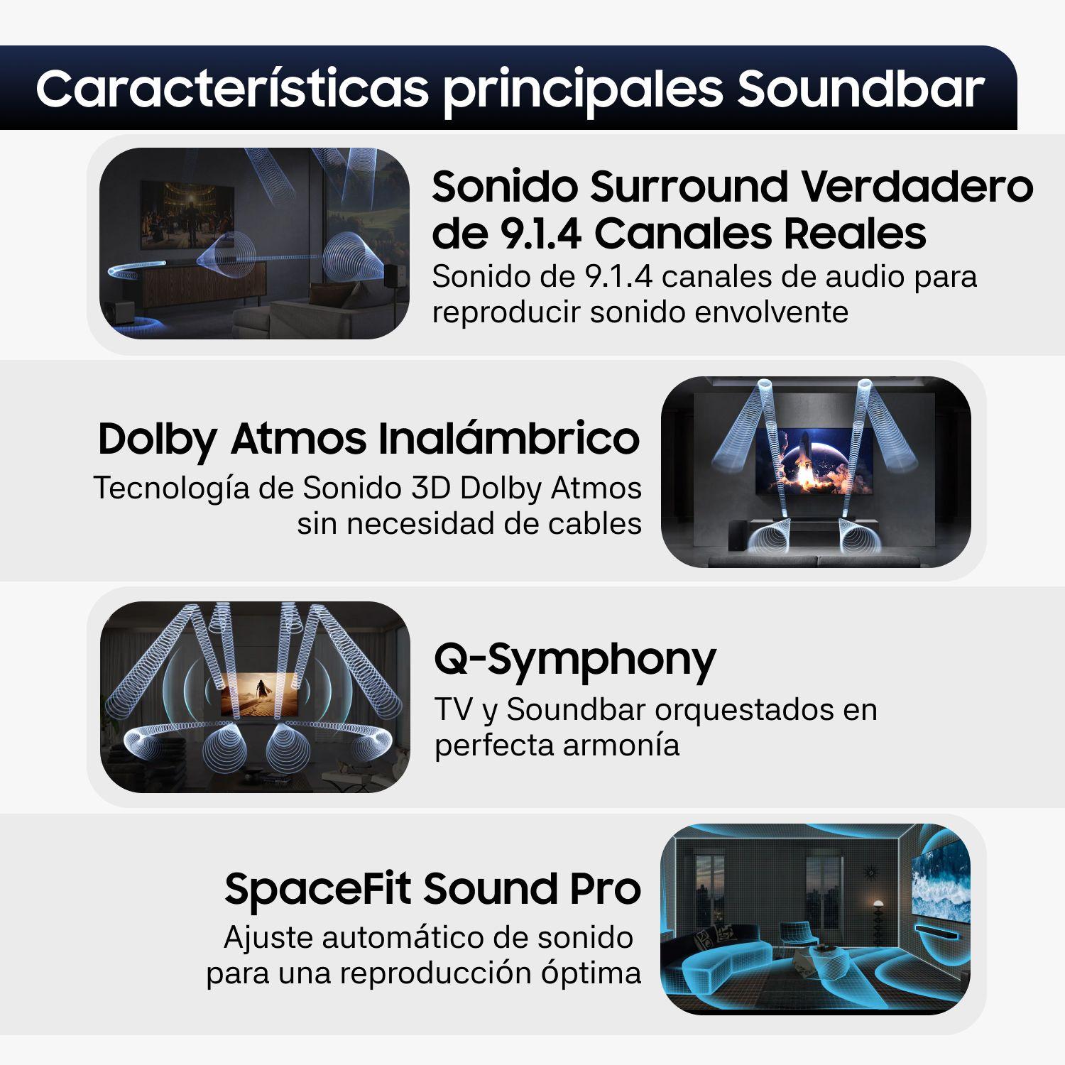 Q-Series Soundbar HW Q930H 9 1 4 Subwoofer y Parlantes traseros 2026-3