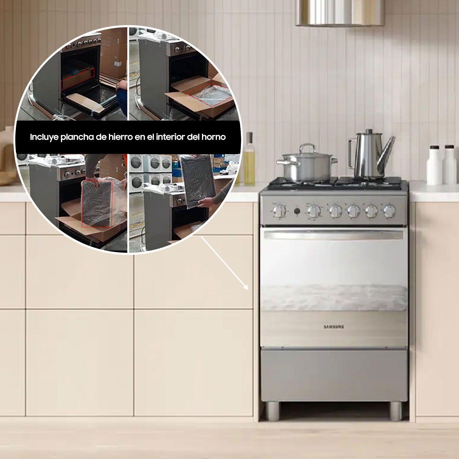Cocina a Gas 4 Quemadores Silver-4