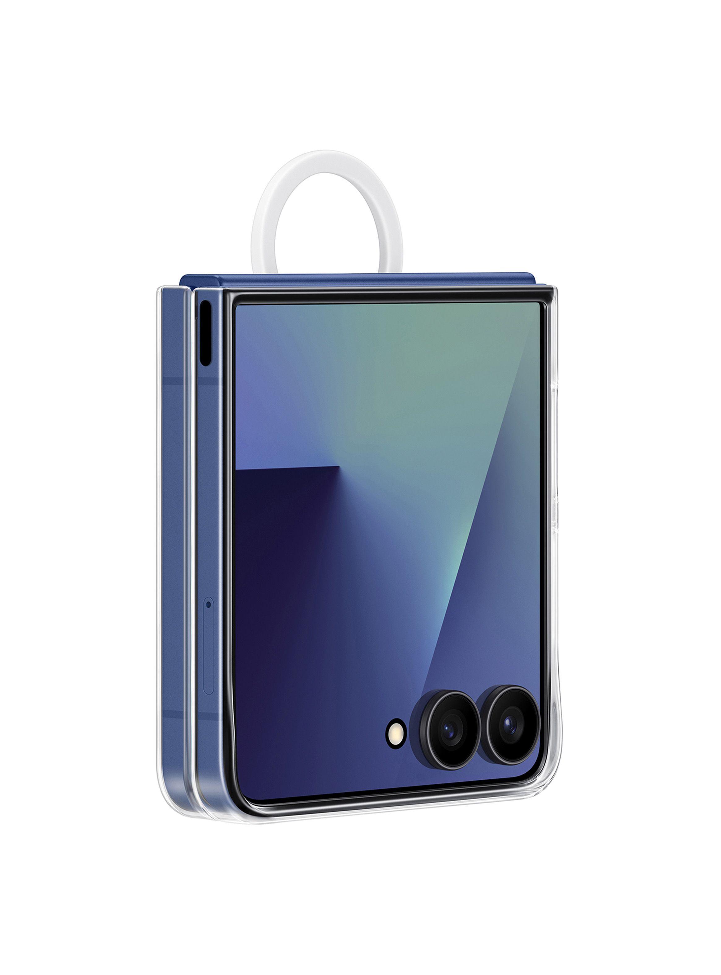 Carcasa transparente Galaxy Z Flip7 con anillo Transparente-2