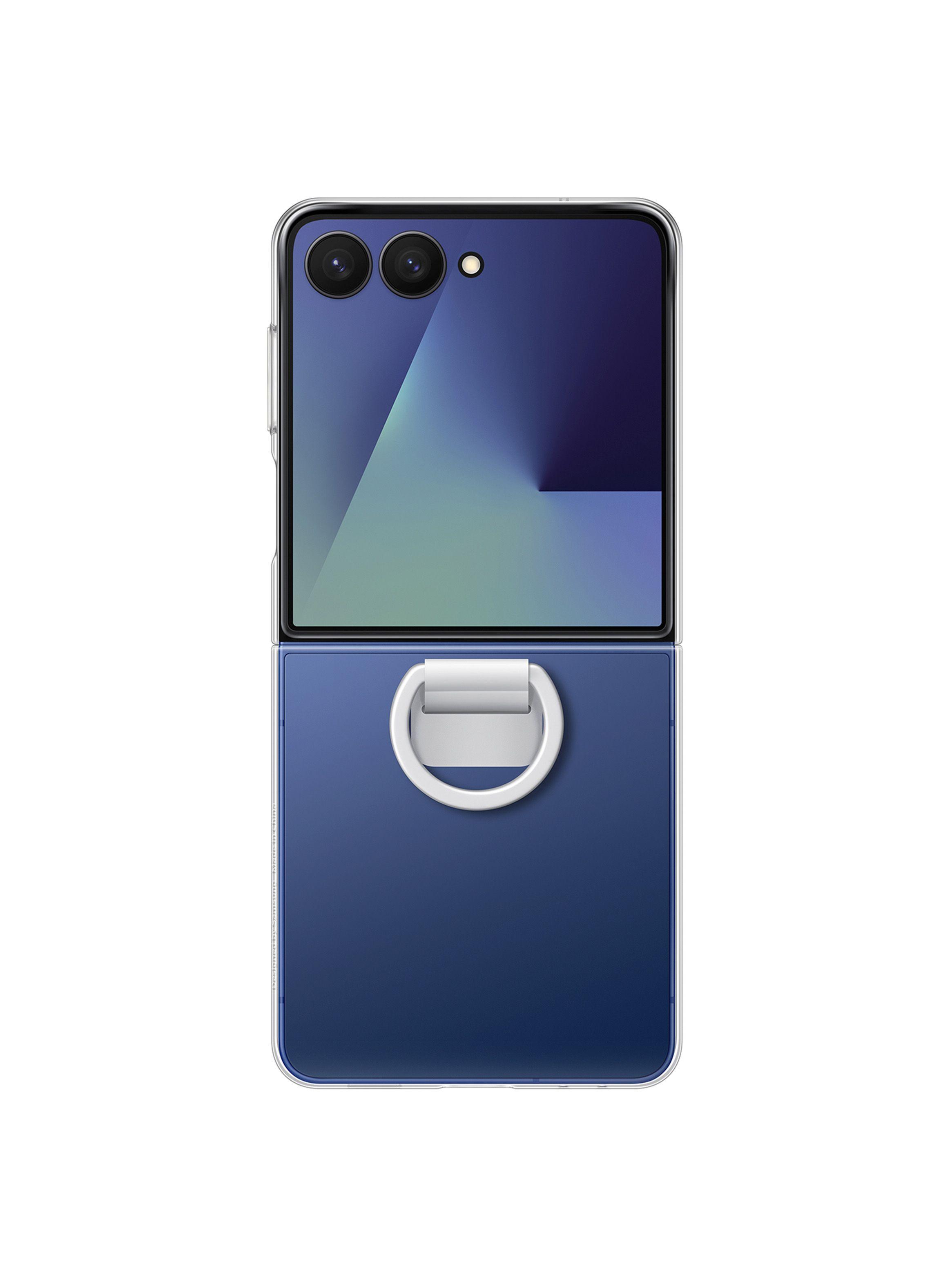 Carcasa transparente Galaxy Z Flip7 con anillo Transparente-3