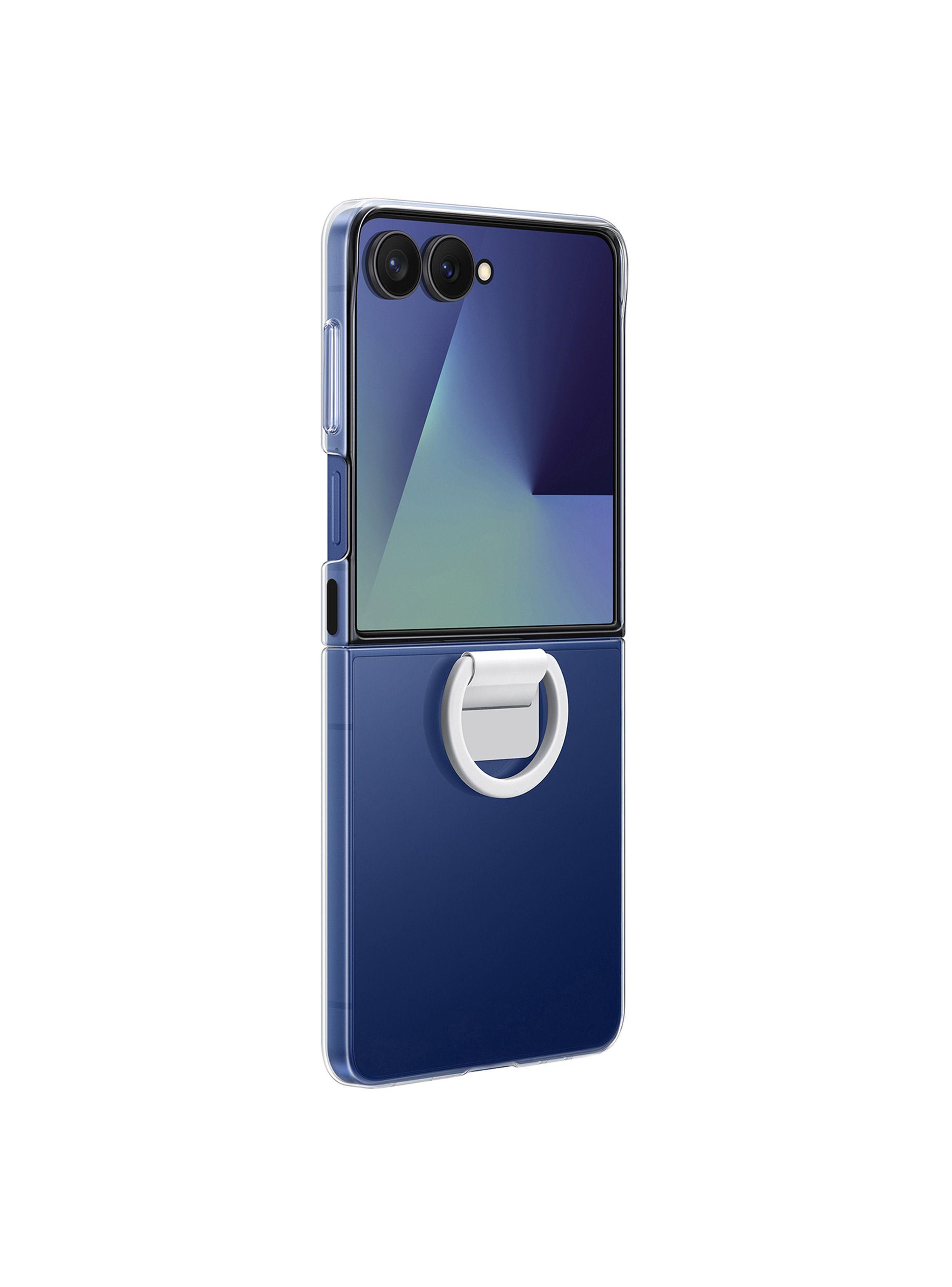 Carcasa transparente Galaxy Z Flip7 con anillo Transparente-4