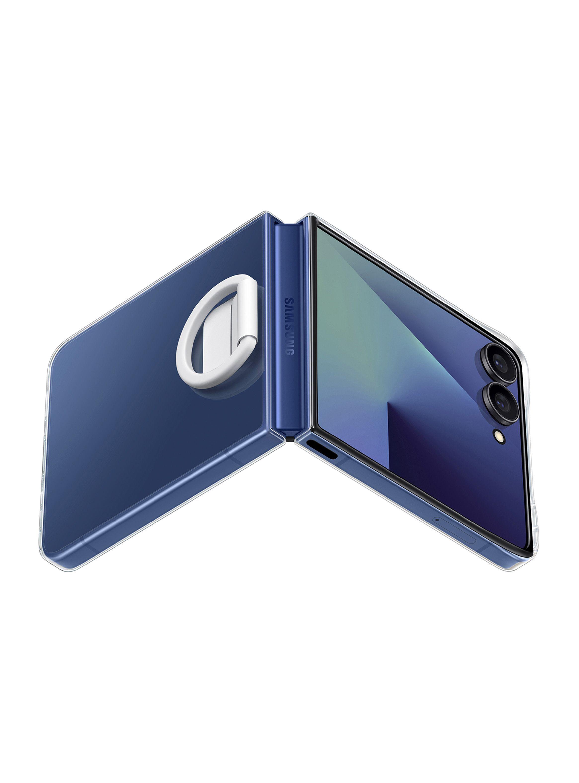 Carcasa transparente Galaxy Z Flip7 con anillo Transparente-5
