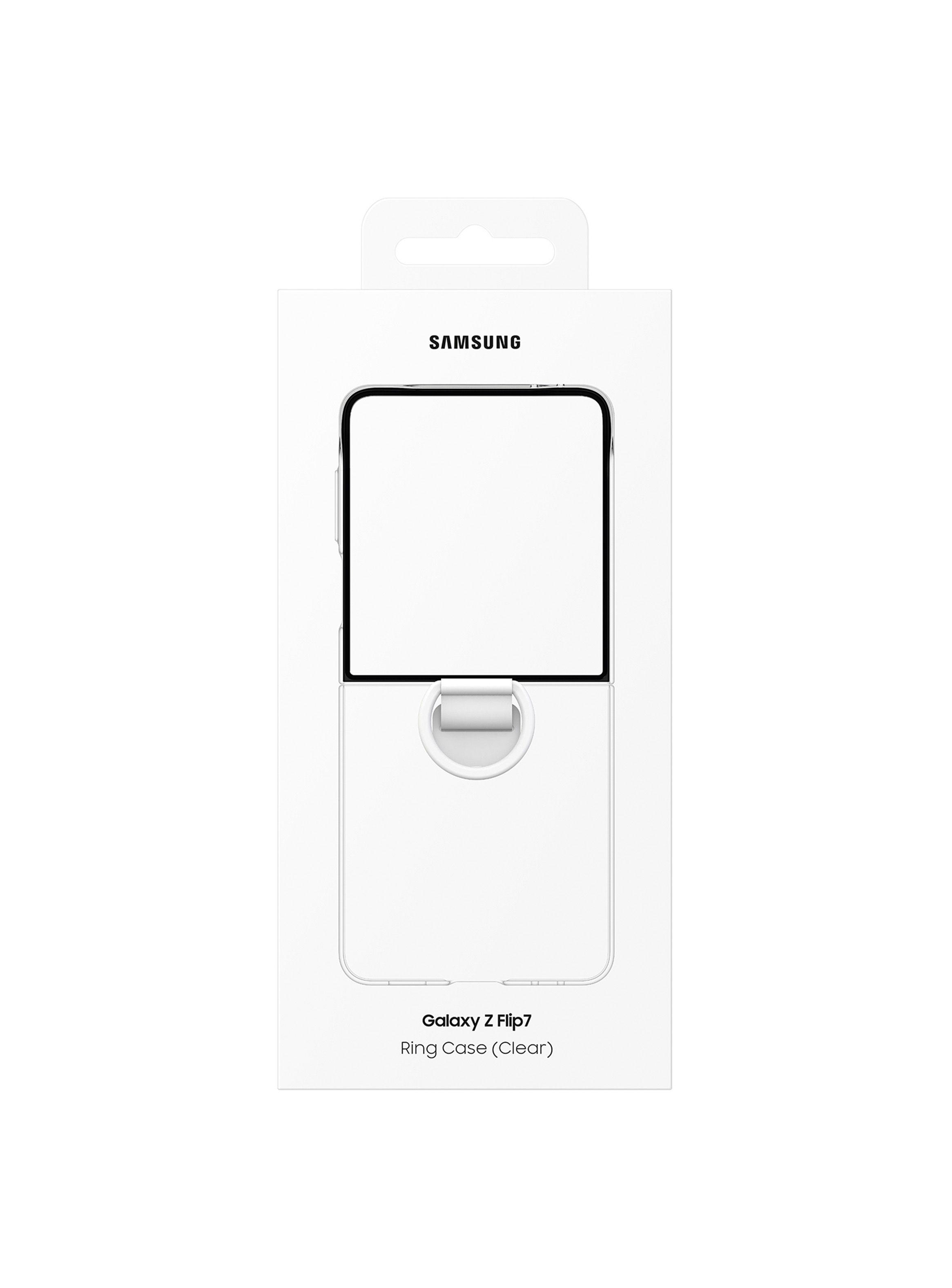 Carcasa transparente Galaxy Z Flip7 con anillo Transparente-6