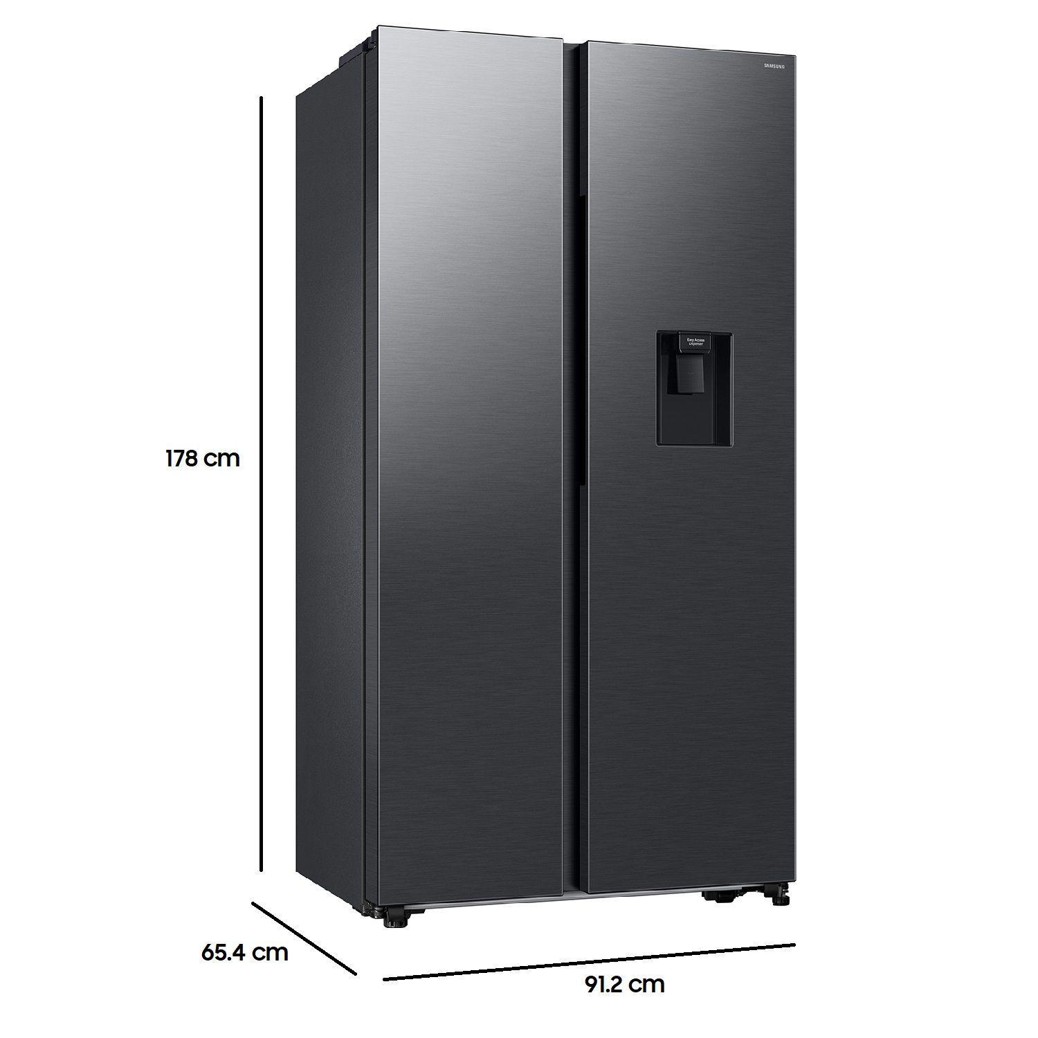 Refrigerador Side by Side con dispensador 560L Negro-2