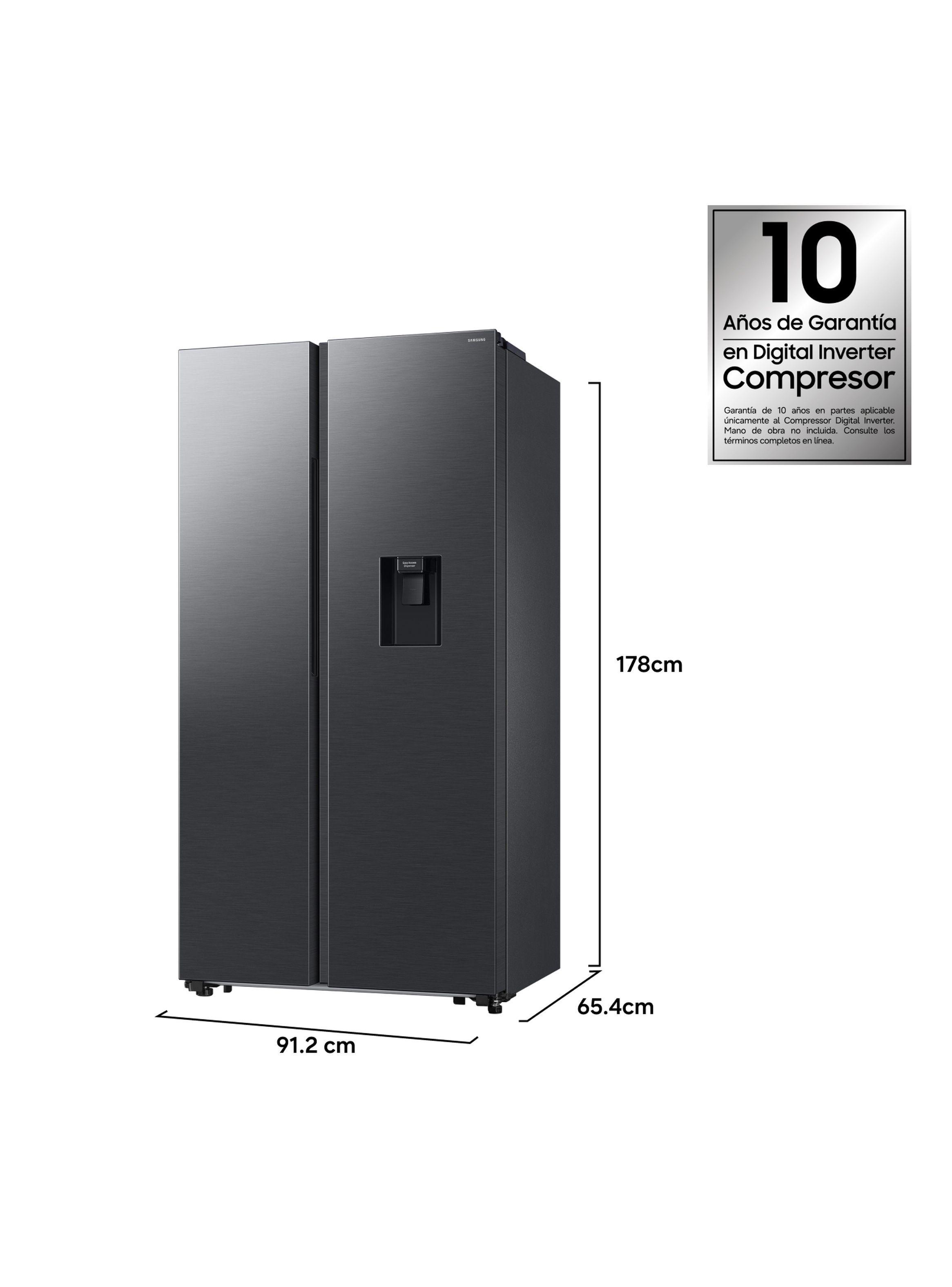 Refrigerador Side by Side con dispensador 578 L Negro-2