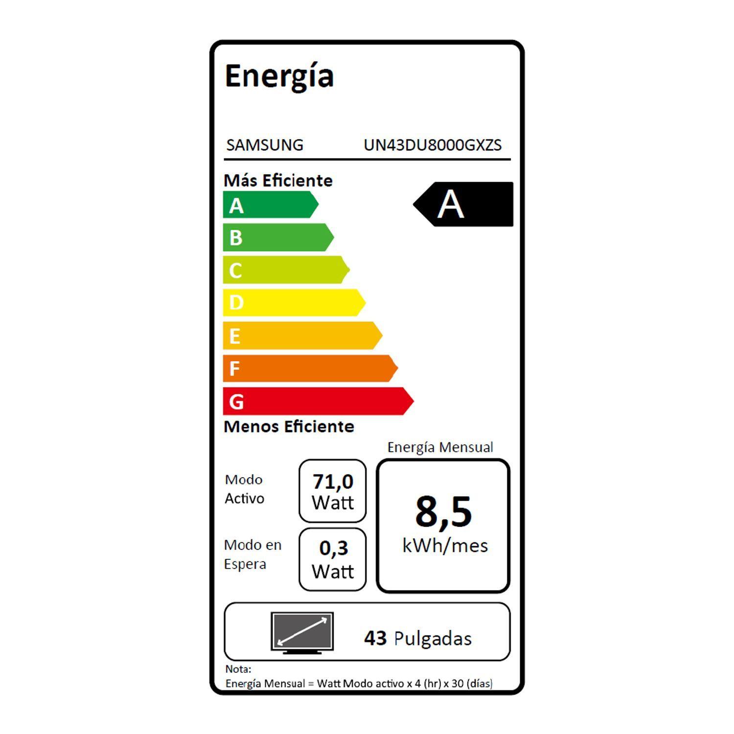 LED Samsung 43" DU8000 4K Crystal UHD Smart TV 2024-5