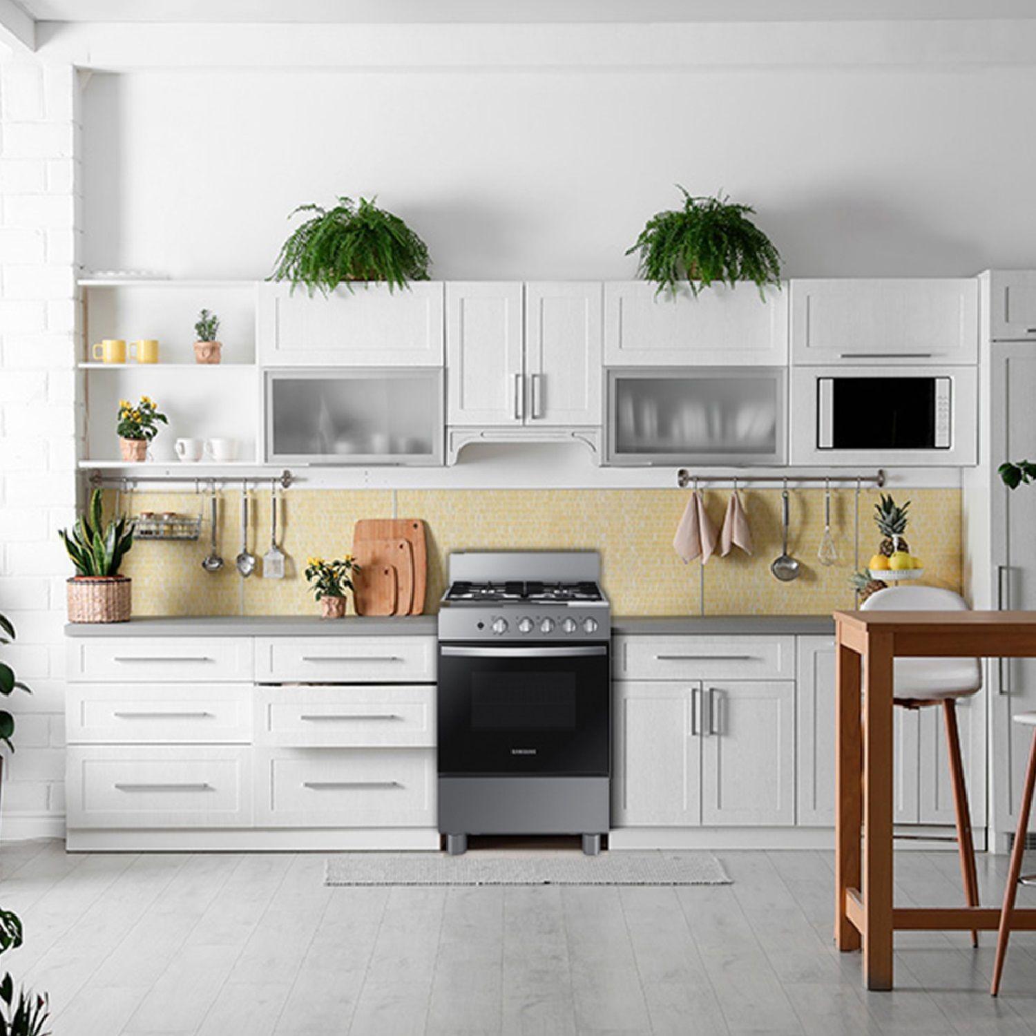 Cocina a Gas 4 Quemadores Negra-3