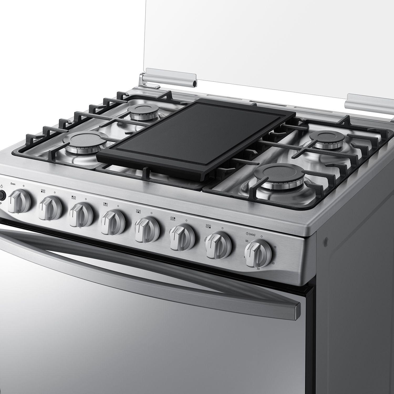 Cocina a Gas con 6 quemadores rápidos y semi rápidos-4