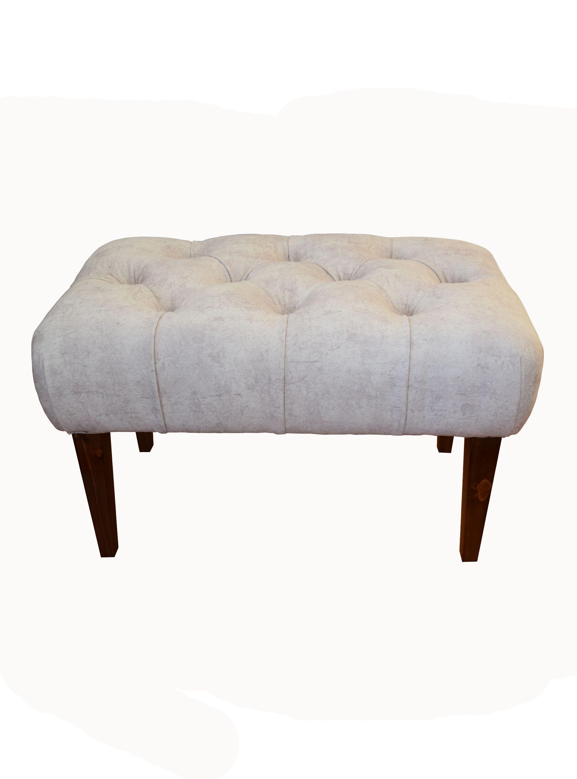 Banqueta L60 Rivoli Felpa Crudo Matices Beige-0