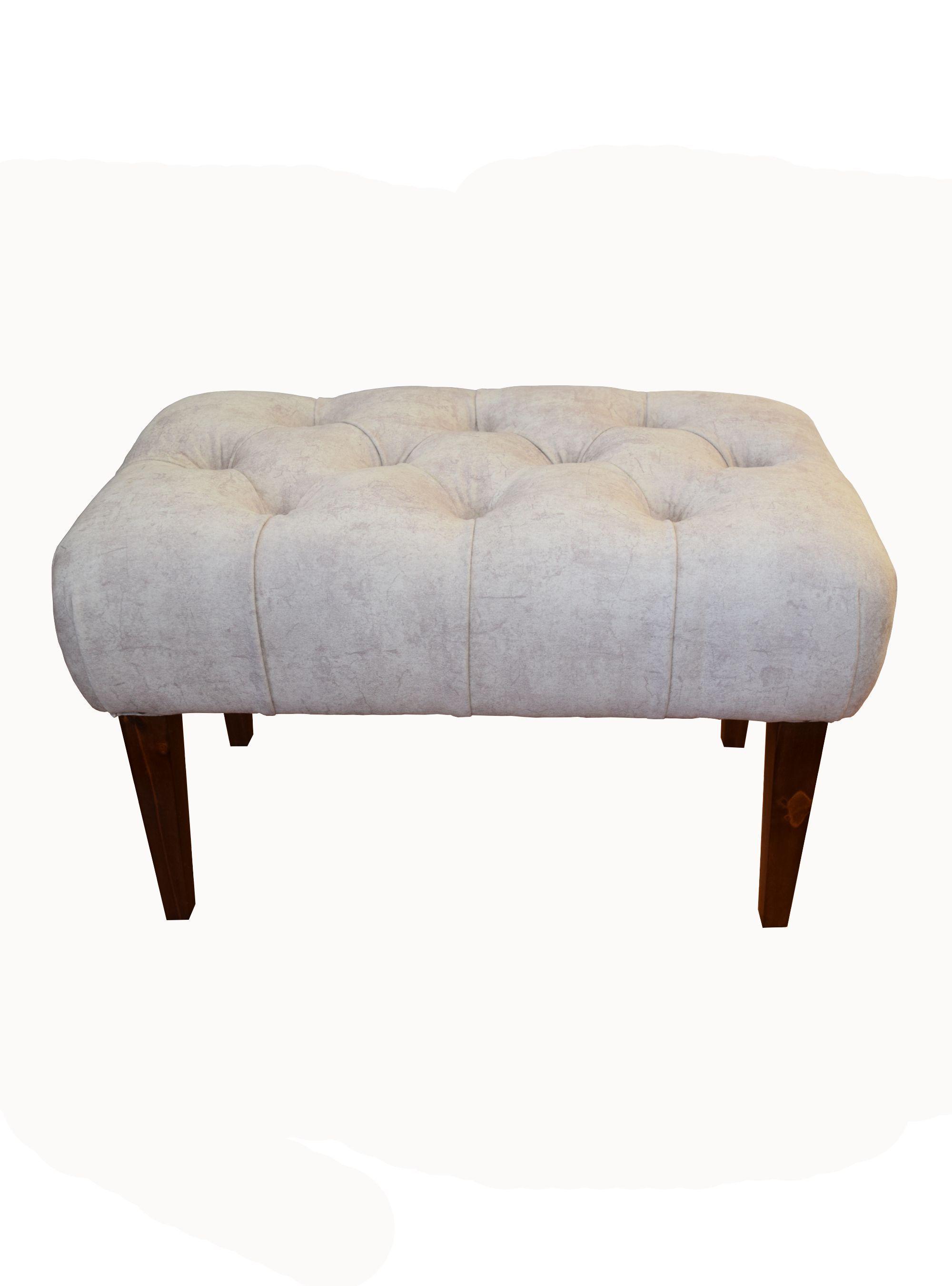 Banqueta L60 Rivoli Felpa Crudo Matices Beige-0