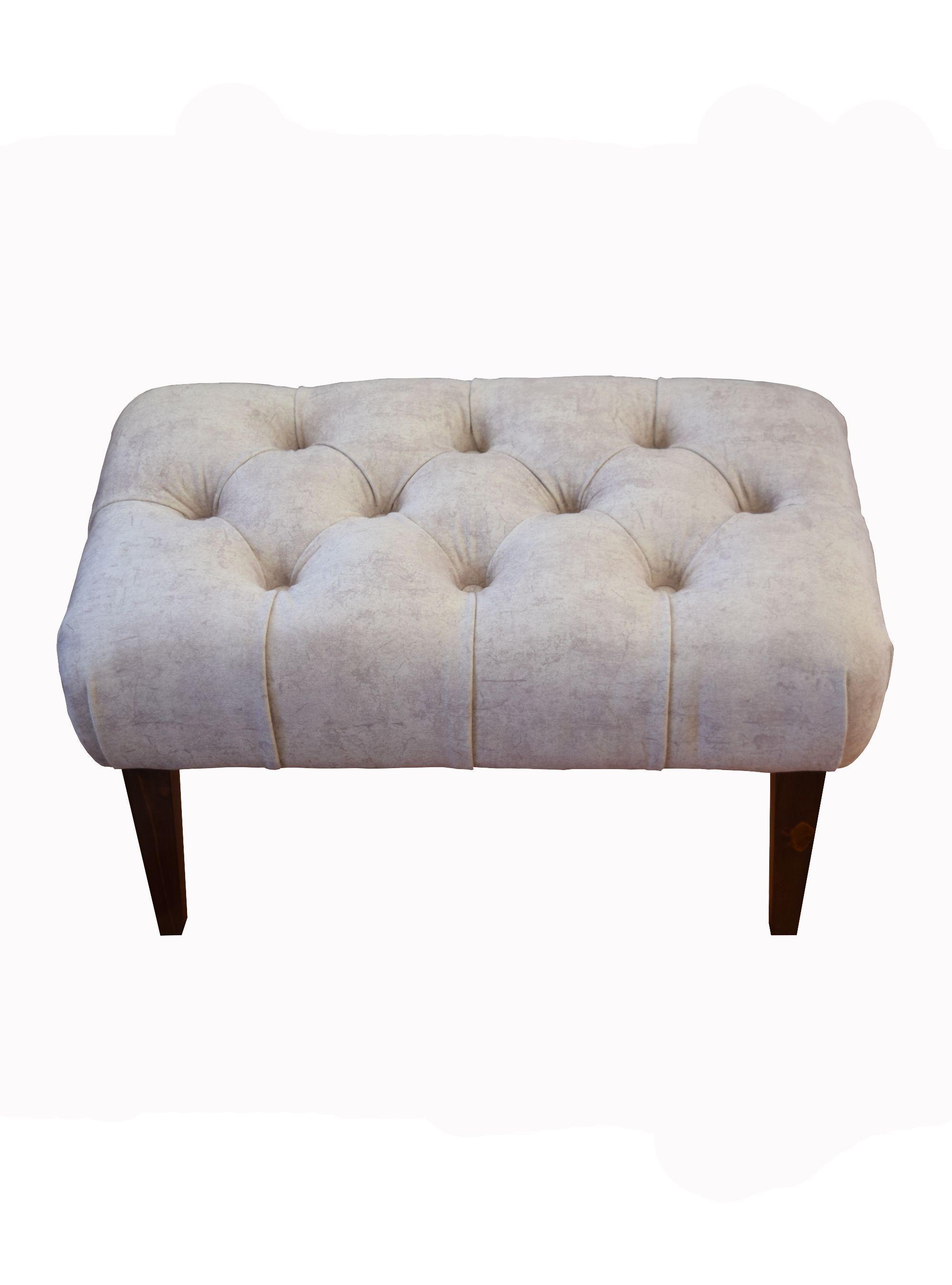 Banqueta L60 Rivoli Felpa Crudo Matices Beige-2