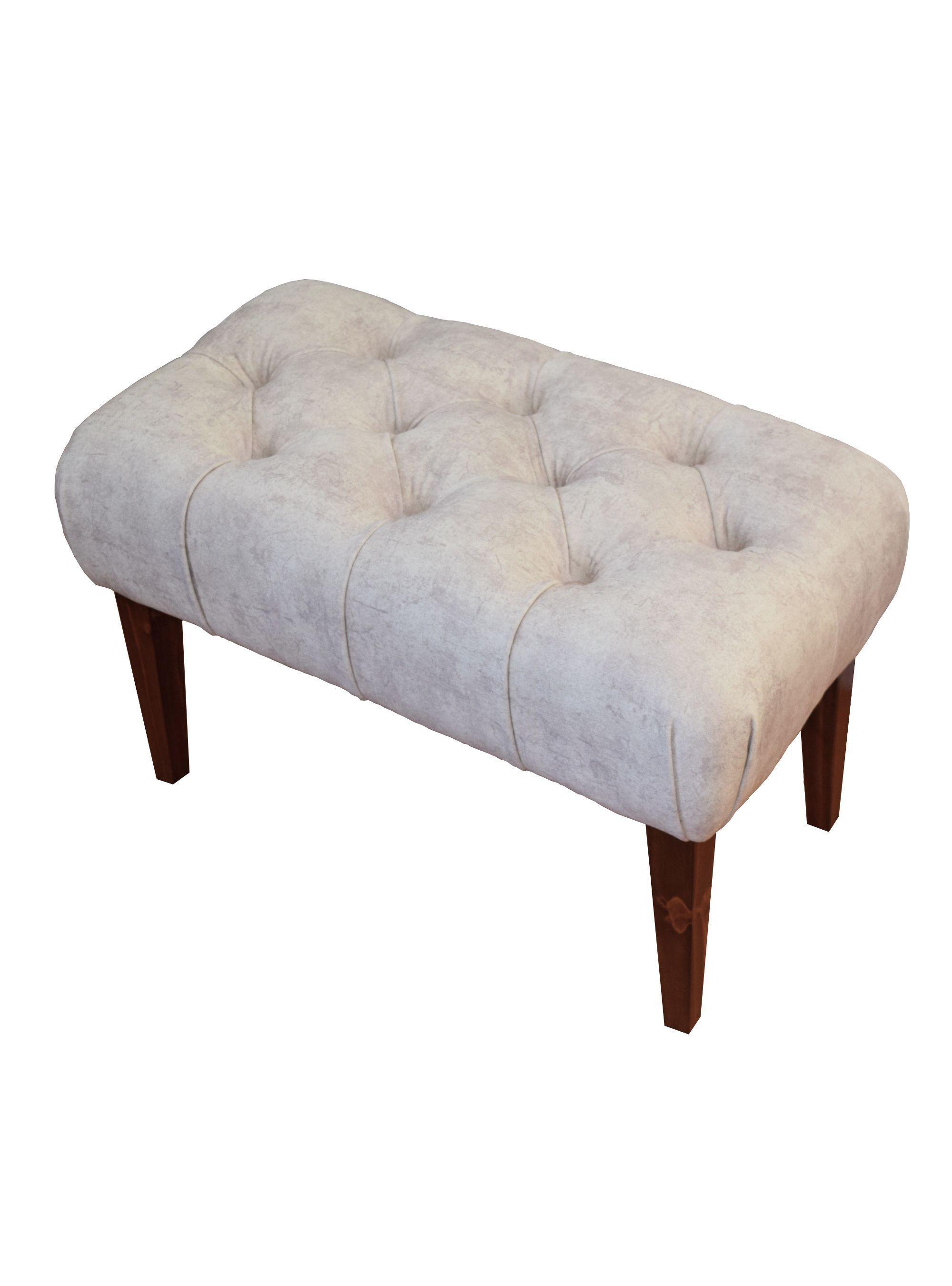 Banqueta L60 Rivoli Felpa Crudo Matices Beige-3