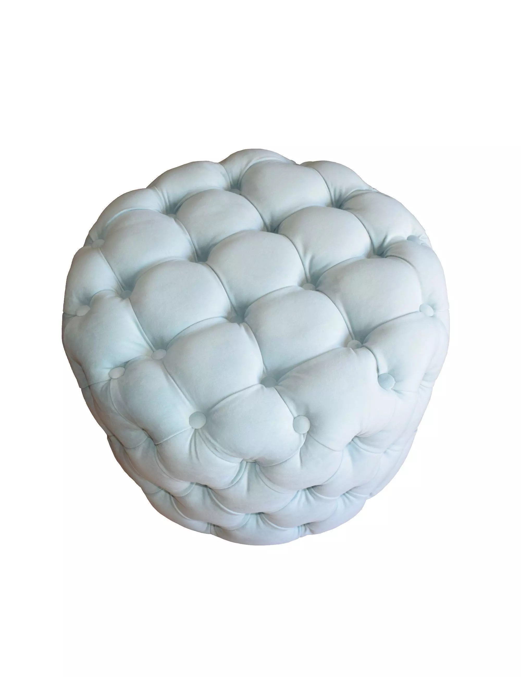 Pouf D60 Miramar Felpa Verde Menta Claro-2