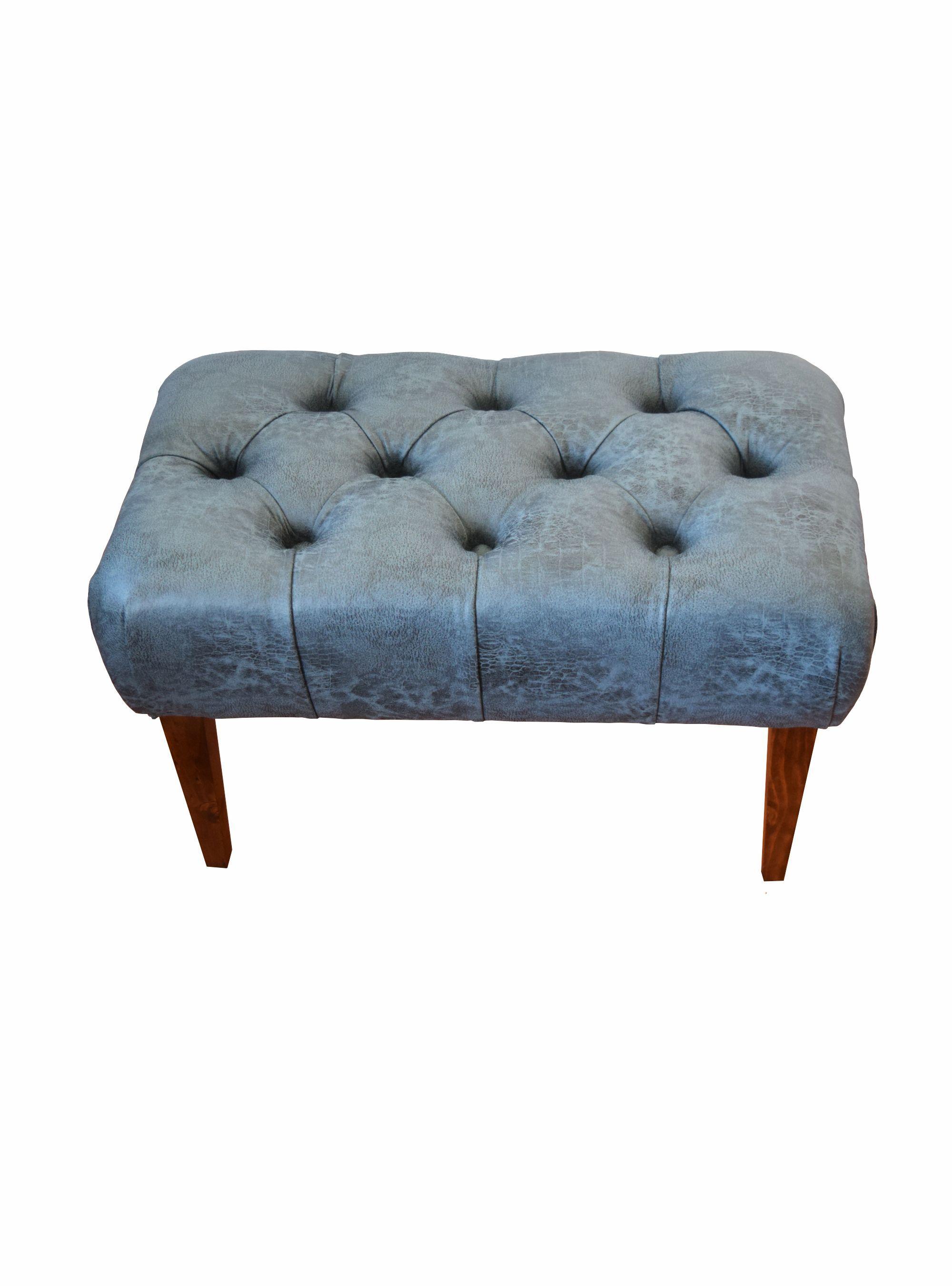 Banqueta L60 Rivoli Ecocuero Jaspeado Azul-3