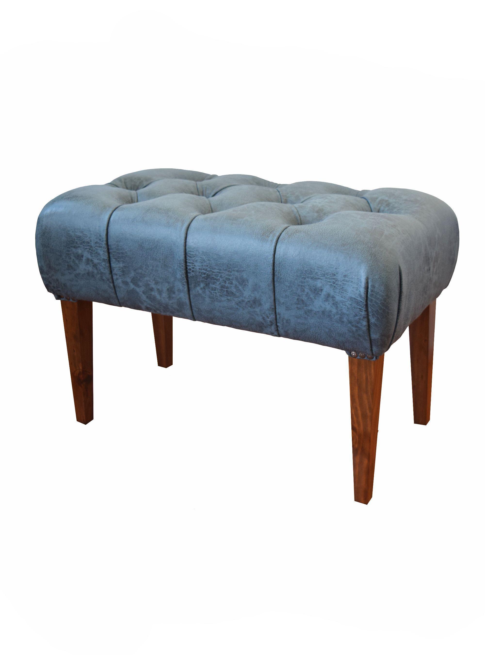 Banqueta L60 Rivoli Ecocuero Jaspeado Azul-2