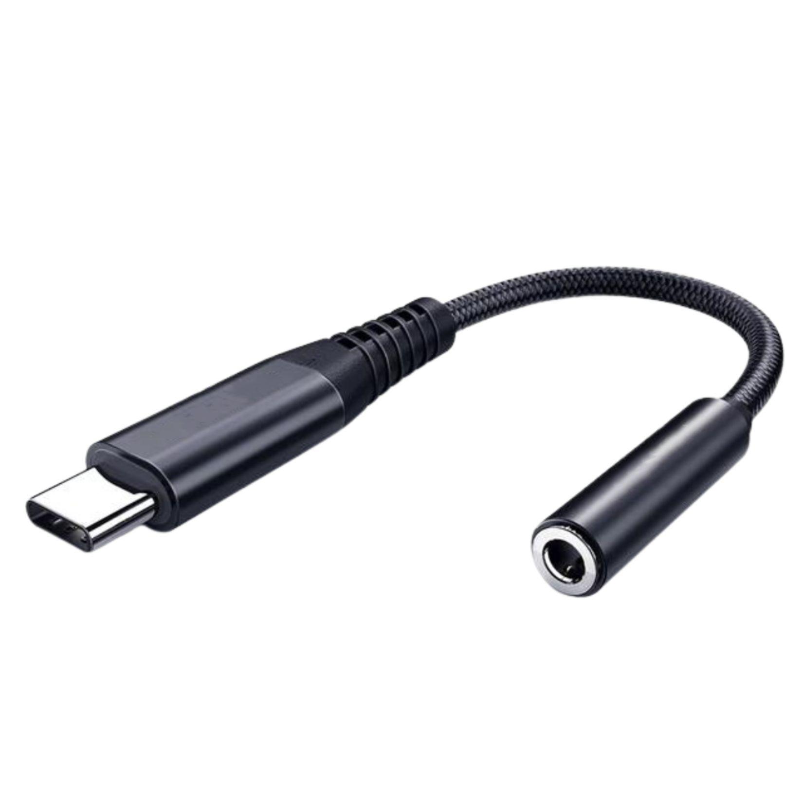 Adaptador USB C Audífonos compatible Samsung Chip Dac Negro-0