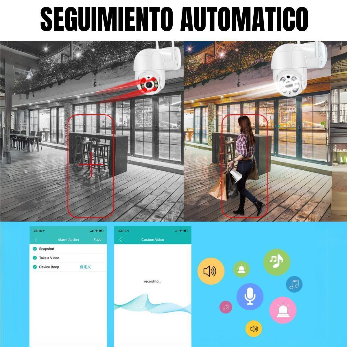 Cámara Seguridad Exterior Wifi FullHD 1080p Jortan JT-8160QJ Ip Yoosee 2mp Vigilancia Domo-4