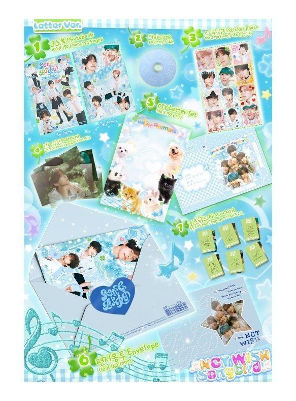 NCT WISH 2nd Single Songbird Letter Ver CD-1
