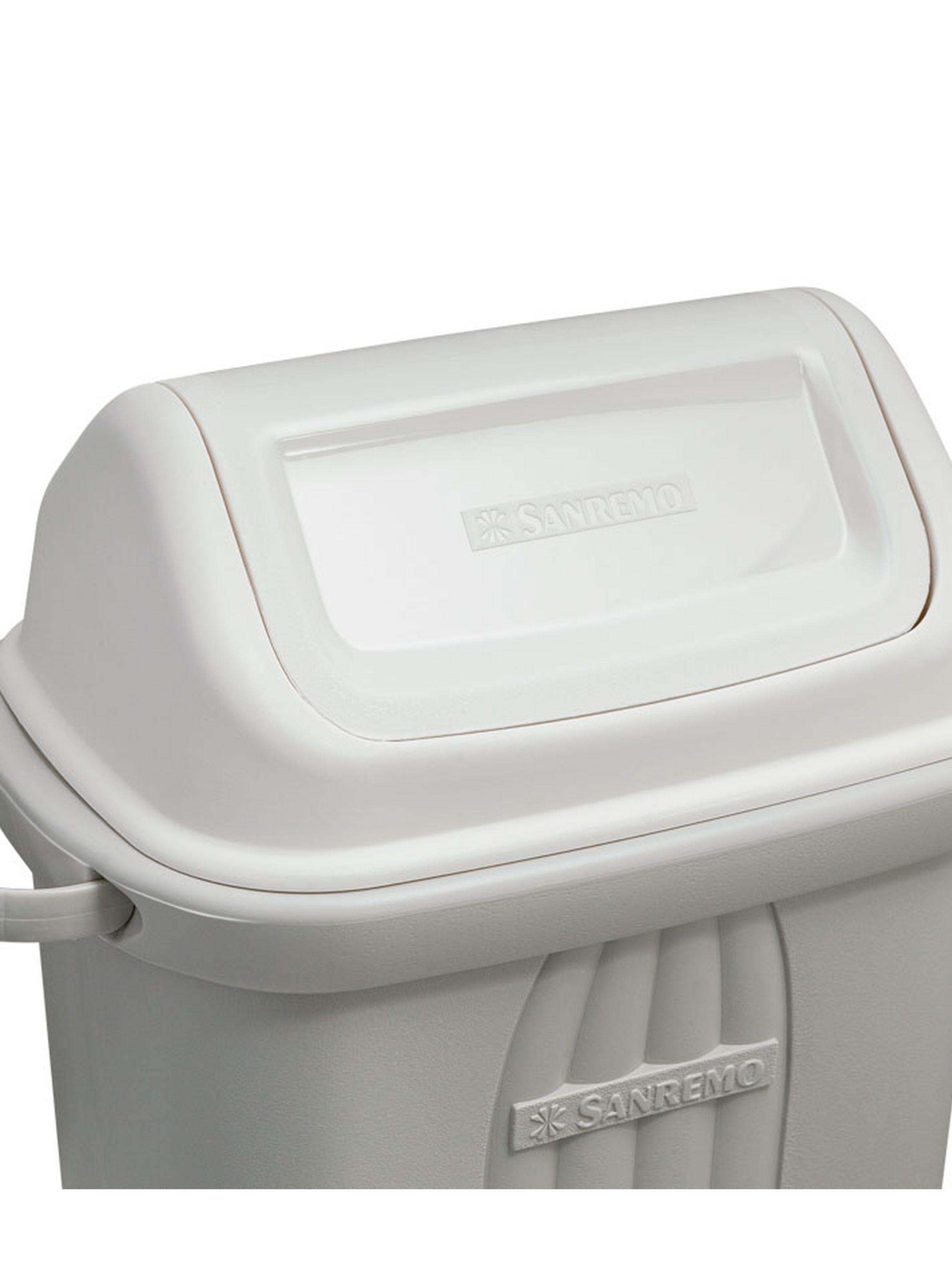 Basurero 30L tapa vaiven, asas anchas ergonómicas y plástico ultra resistente-3