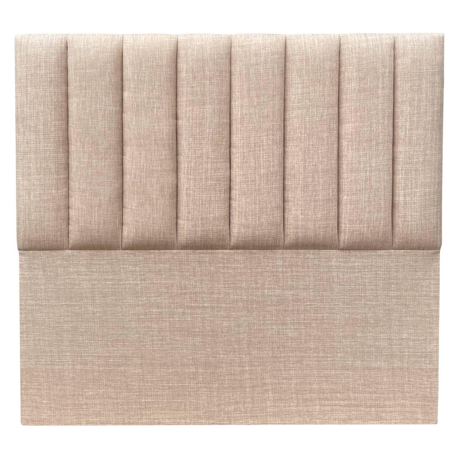 Respaldo Tubular Lino Beige 2 plazas-0