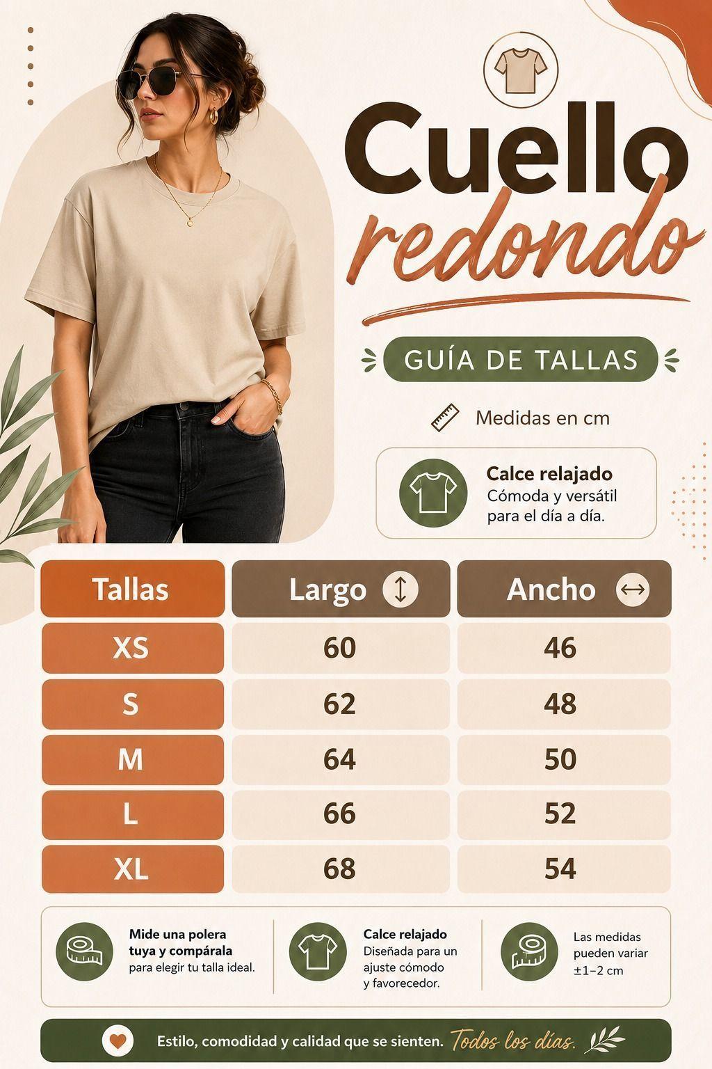 Polera oversize mujer 200gr cuello redondo 100 algodon-6
