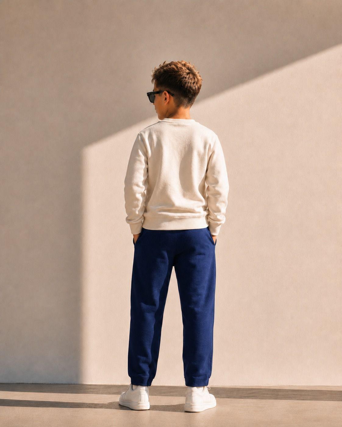 Pantalon De Buzo Recto 240g Ajustable Basico 70 30 Unisex-2