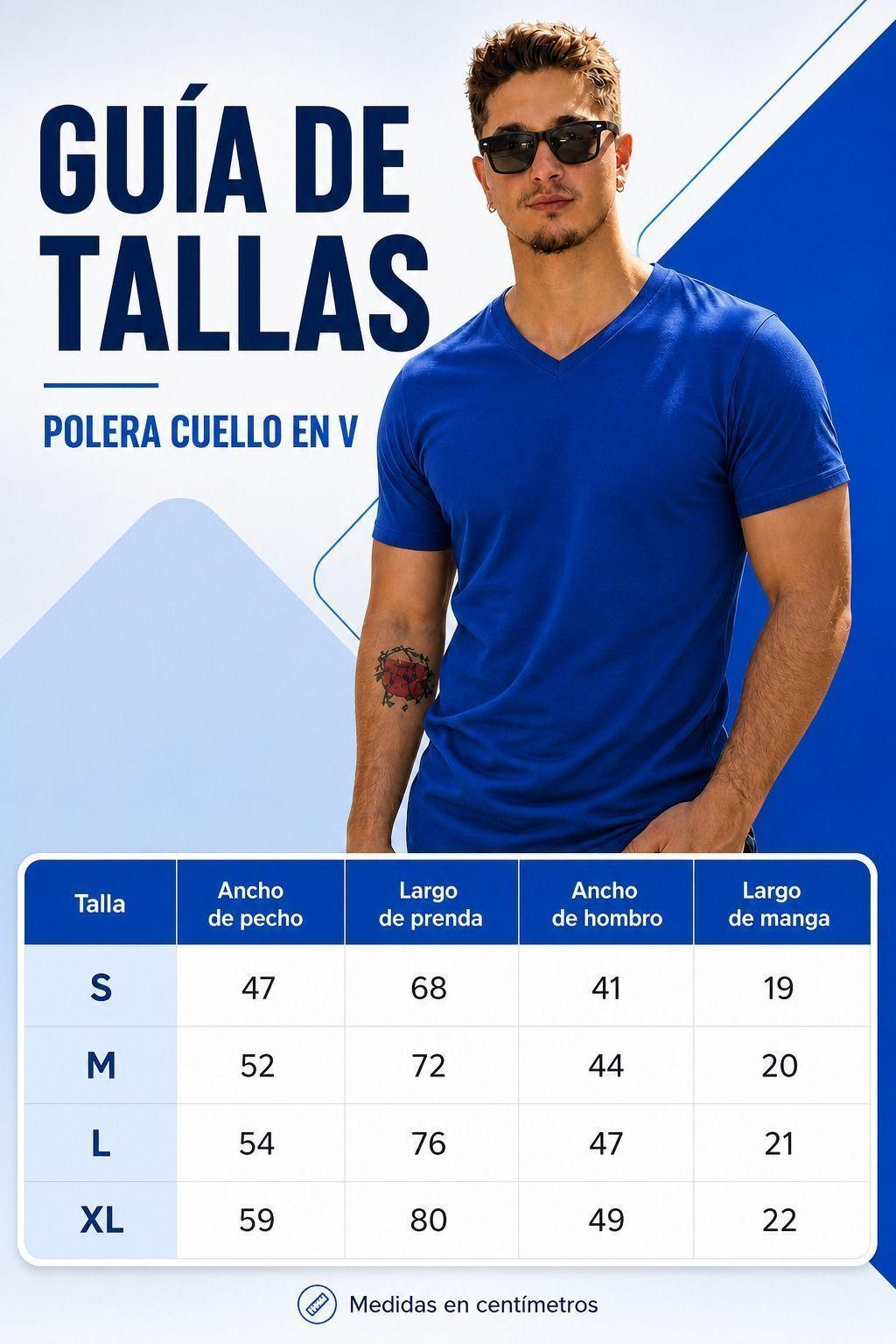 Polera Cuello V Premium De 200Gr slimfit Unisex elasticada-6