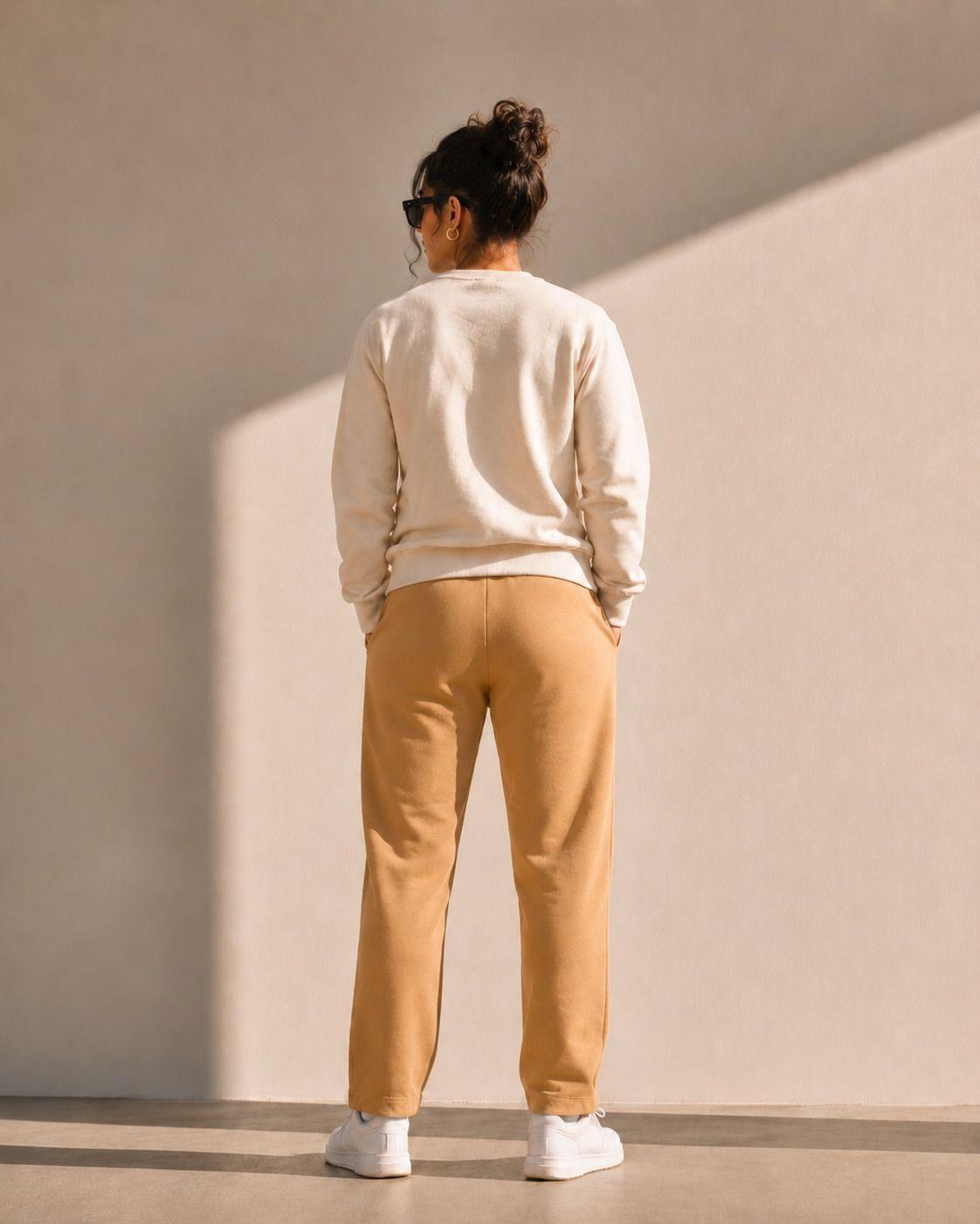 Jogger Recto Mujer Pantalon Buzo 450Gr Algodon Forro Polar Comodo-1