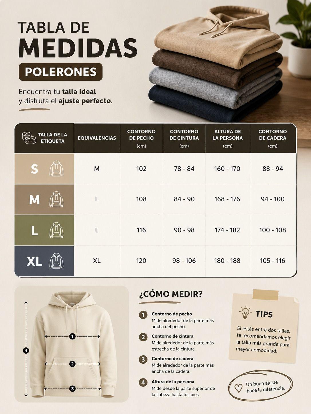 Poleron Mujer 500gr Canguro Con Capucha Polar Algodon Grueso-6